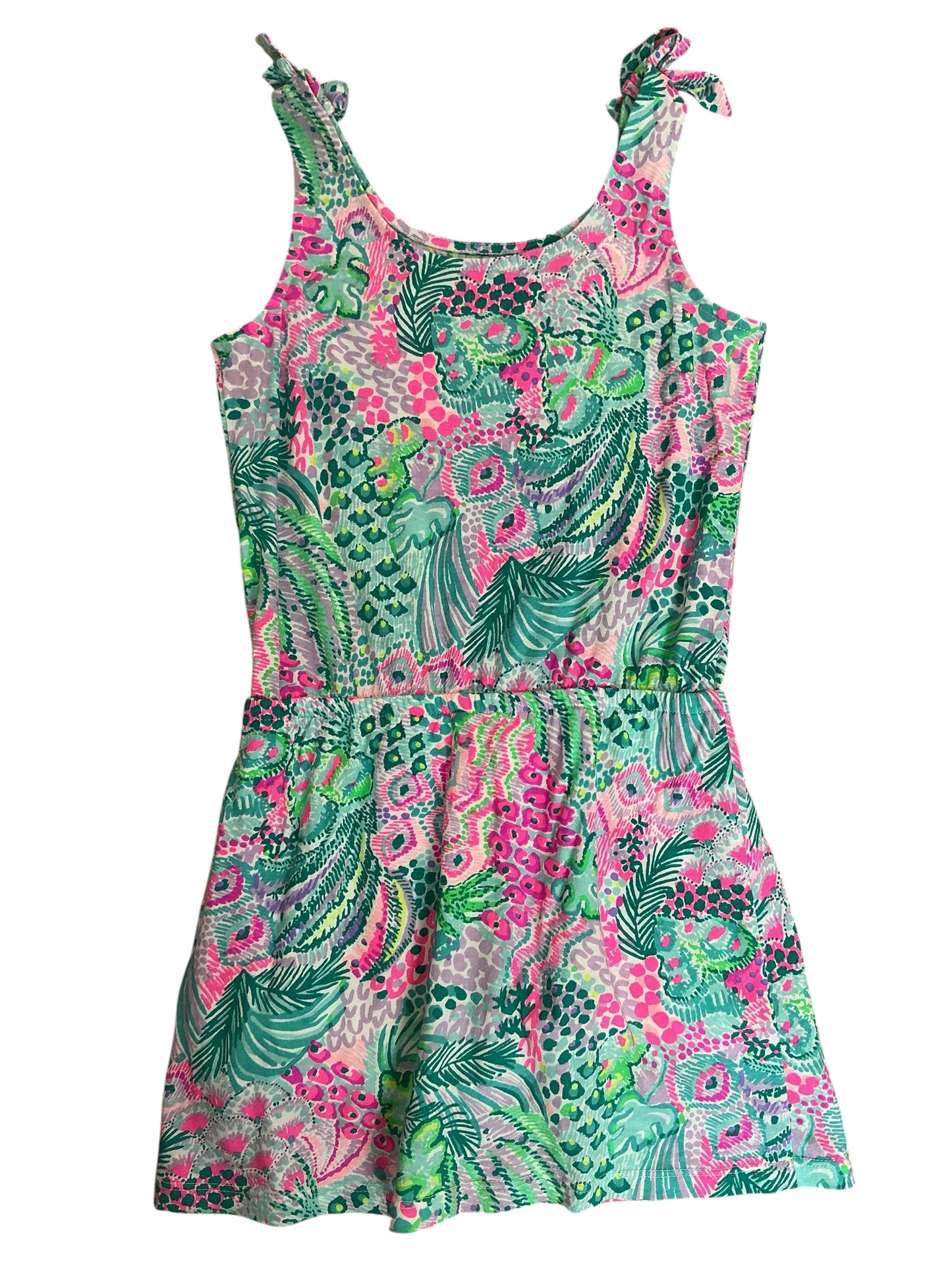 Lilly Pulitzer Kids Girls Sundari Romper Multi Banana Split - Size M 6-7