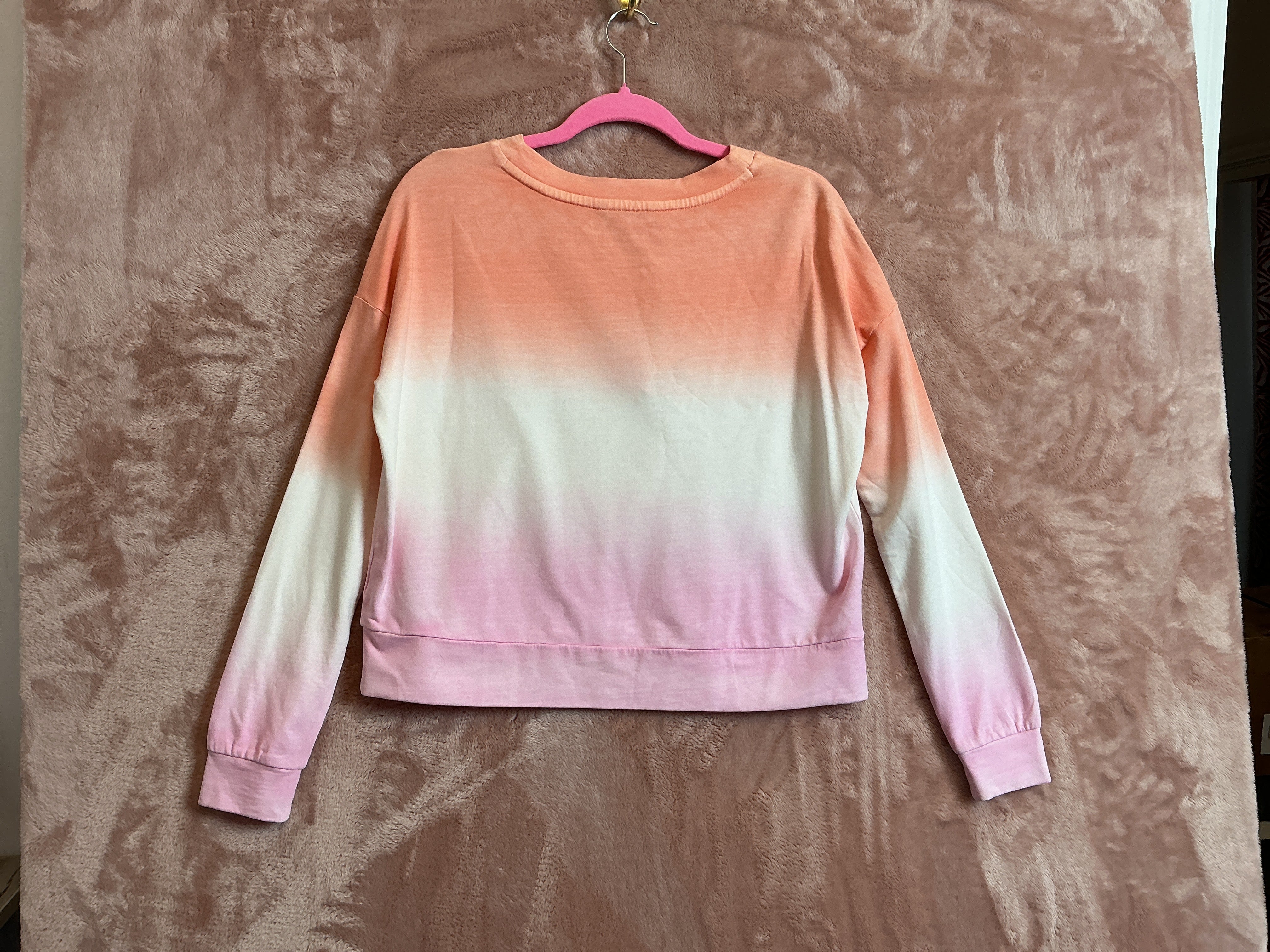 Lilly Pulitzer NWT Sheridan Long Sleeve S Cantalope Dip Dye - Size XXS