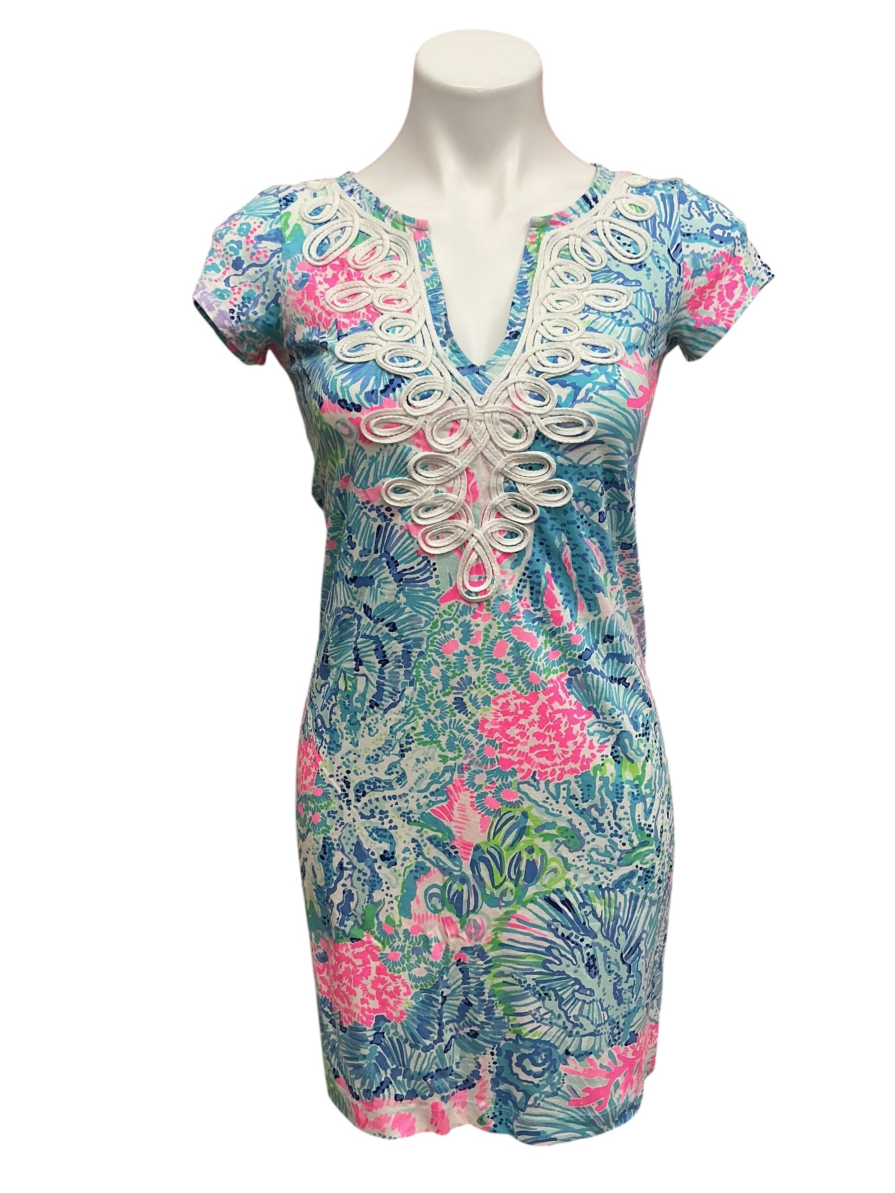 Lilly Pulitzer Brewster Dress Sink Or Swim - Size XS