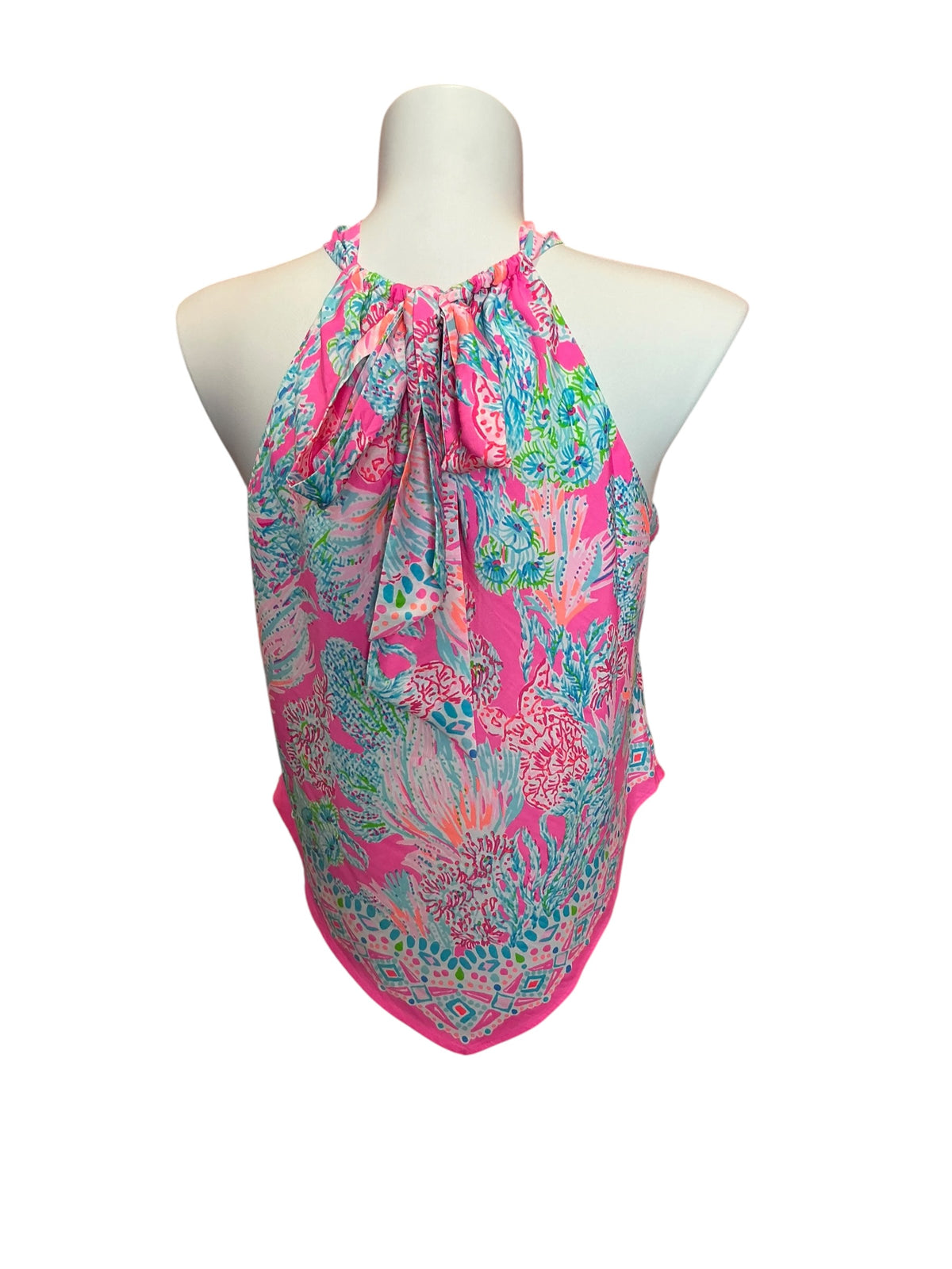 Lilly Pulitzer Bowen Halter Top Lilly of the Jungle - Size L
