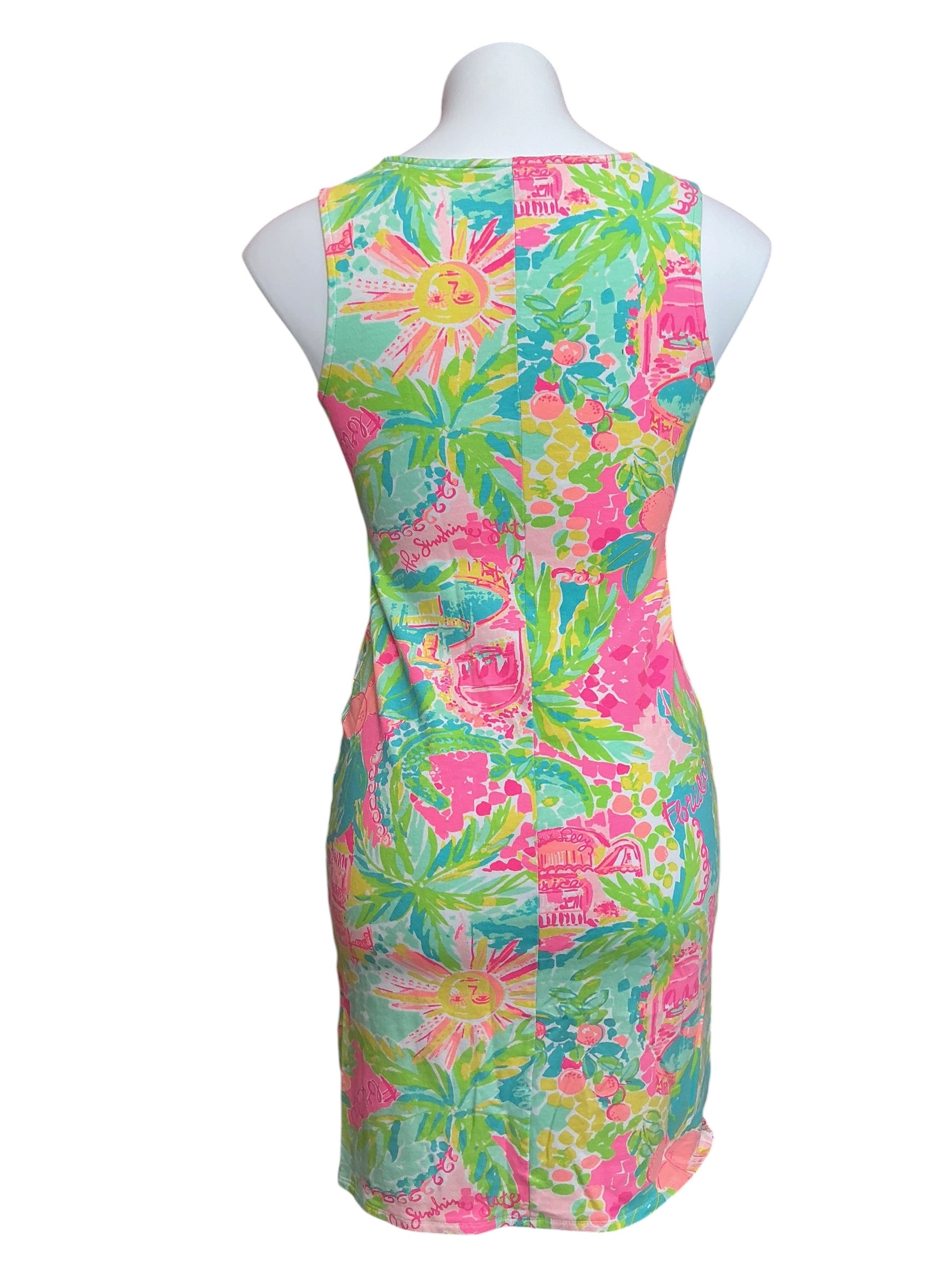 Lilly Pulitzer Harper Shift Dress Sunshine State Of Mind - Size XXS