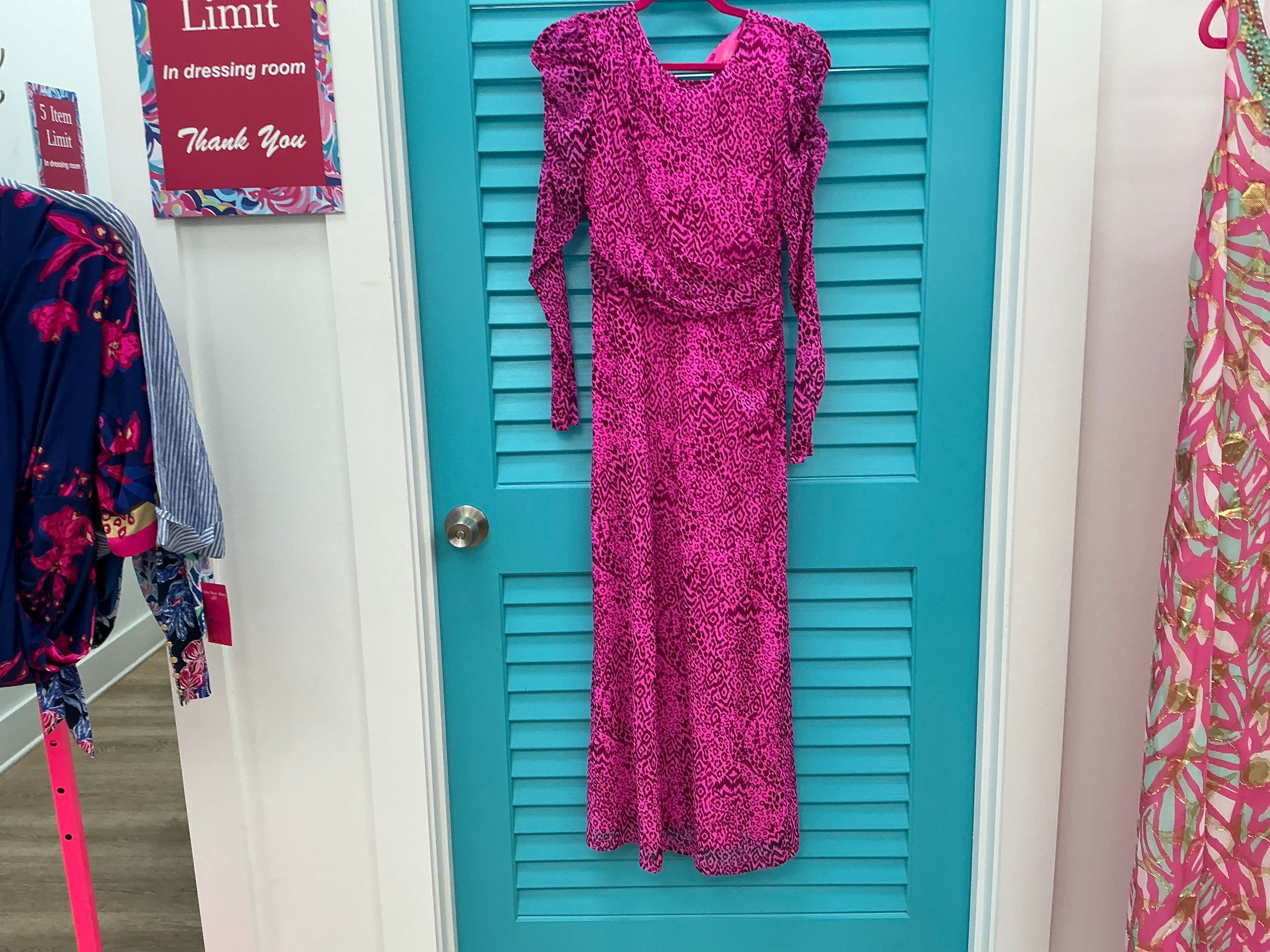 Lilly Pulitzer NWT Presile Long Sleeve Mesh Midi Dress - Size S