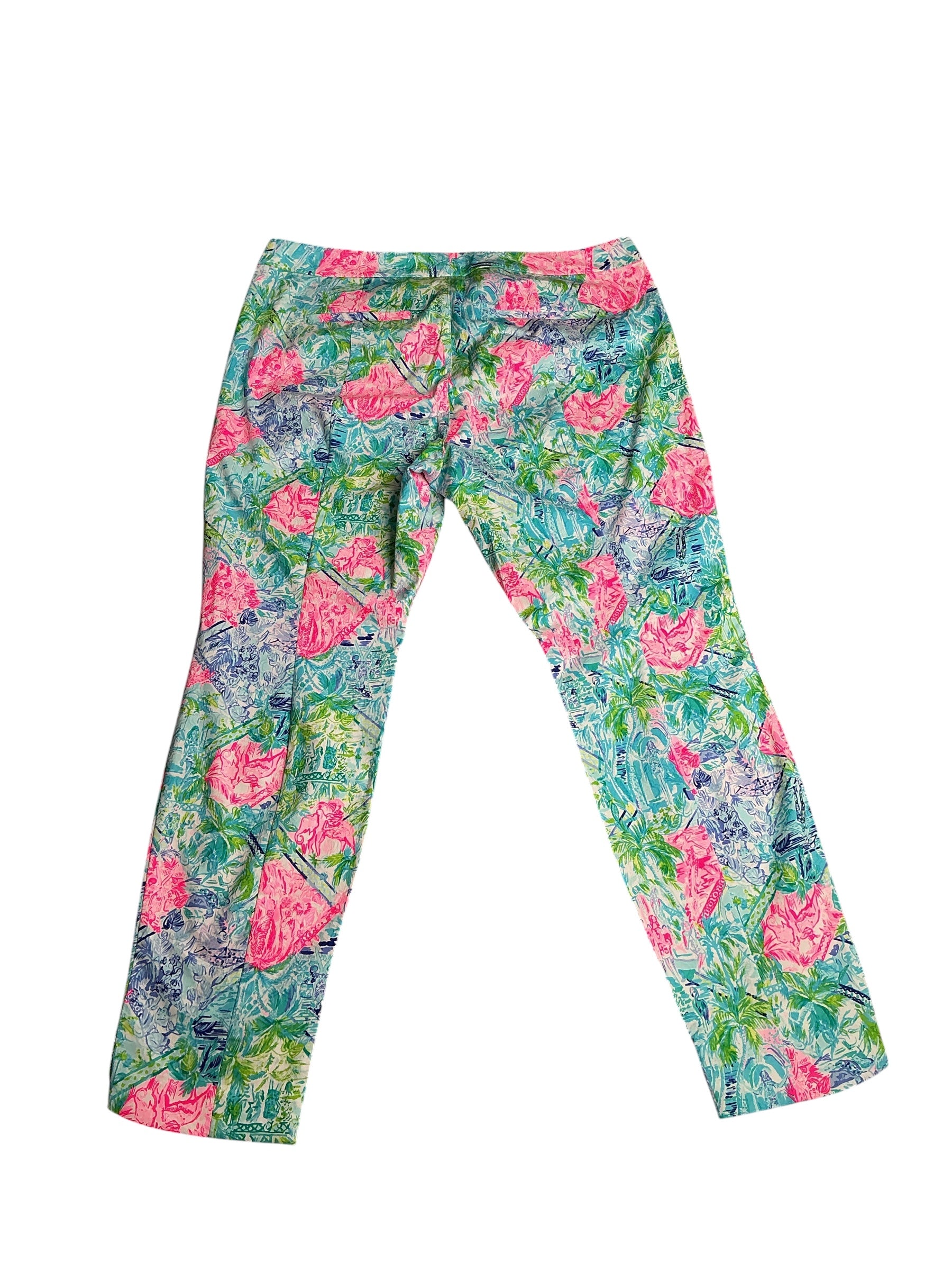 Lilly Pulitzer- NWT Kelly Skinny Ankle Pant Multi Bohemian Queen Size 16