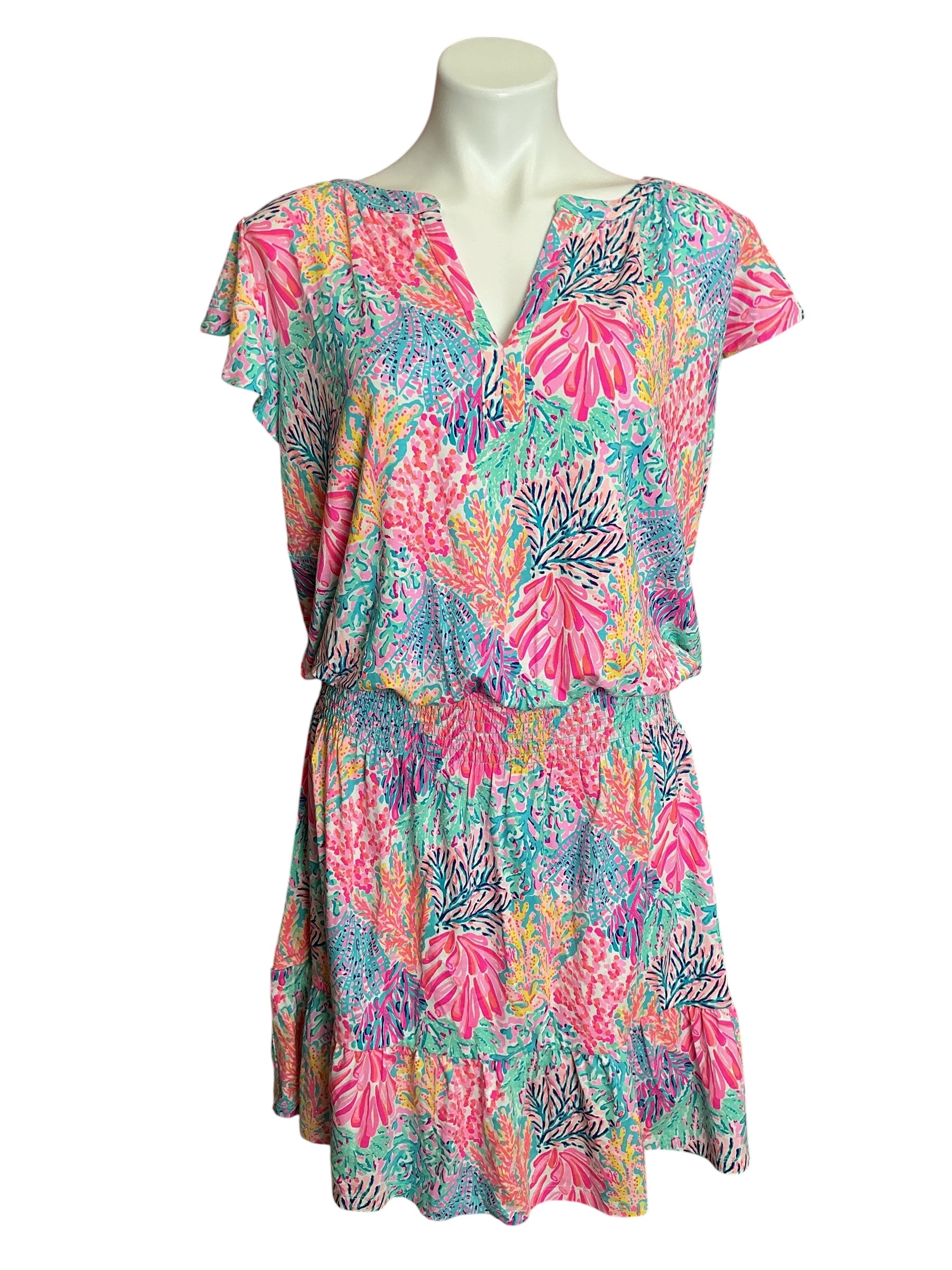 Lilly Pulitzer Ravi Romper Splash Dance - Size XL