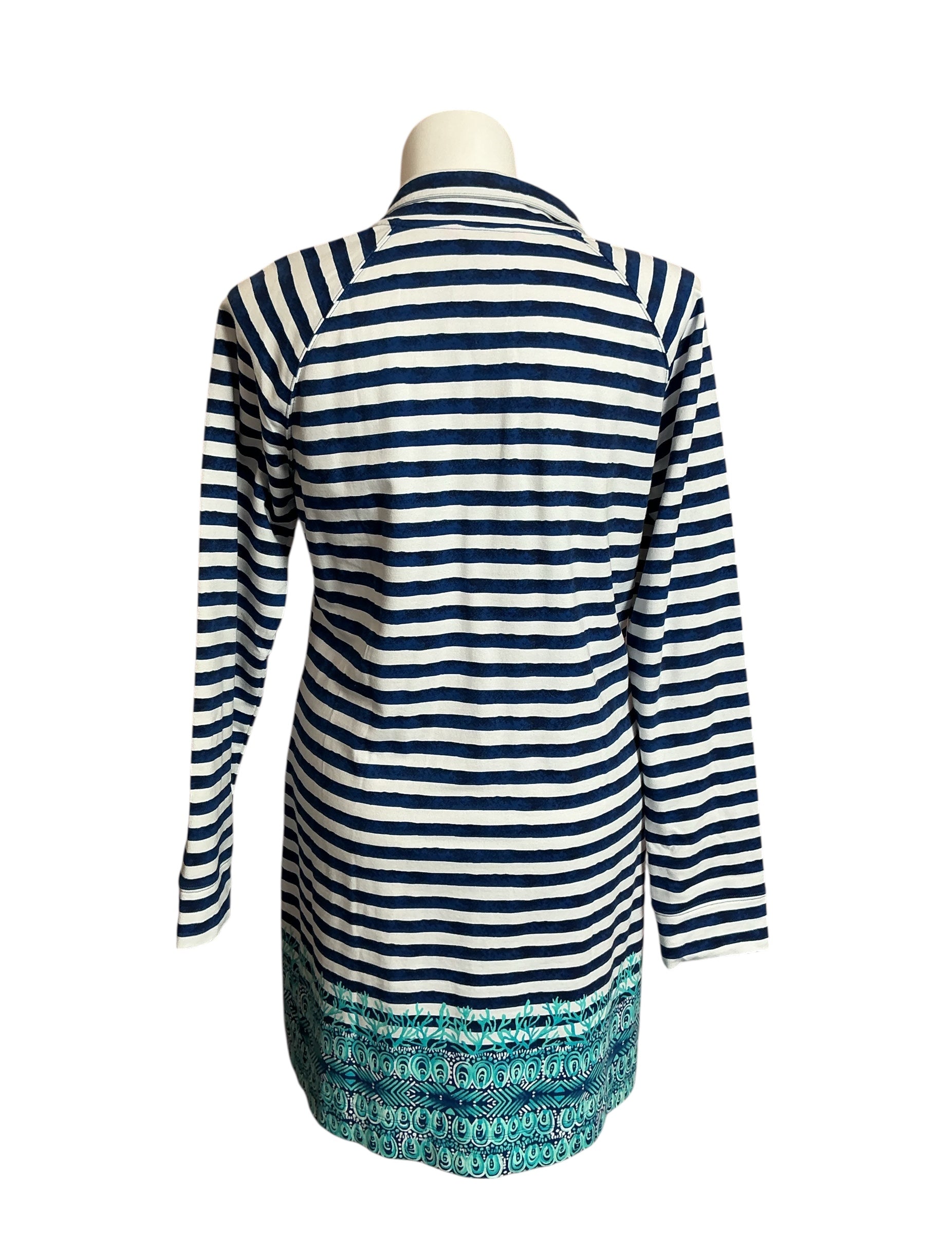 Lilly Pulitzer Captain Dress Bright Navy Positano Stripe Engineered - Size XL