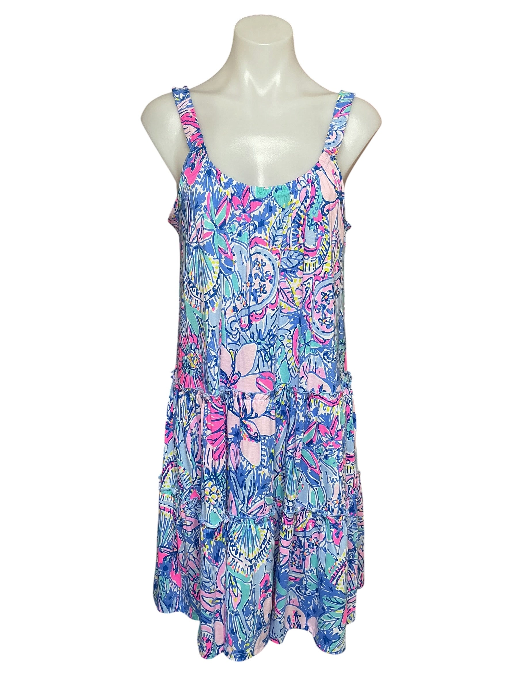 Lilly Pulitzer Loro Dress - Multi Pop Up Got Your Back - Size M