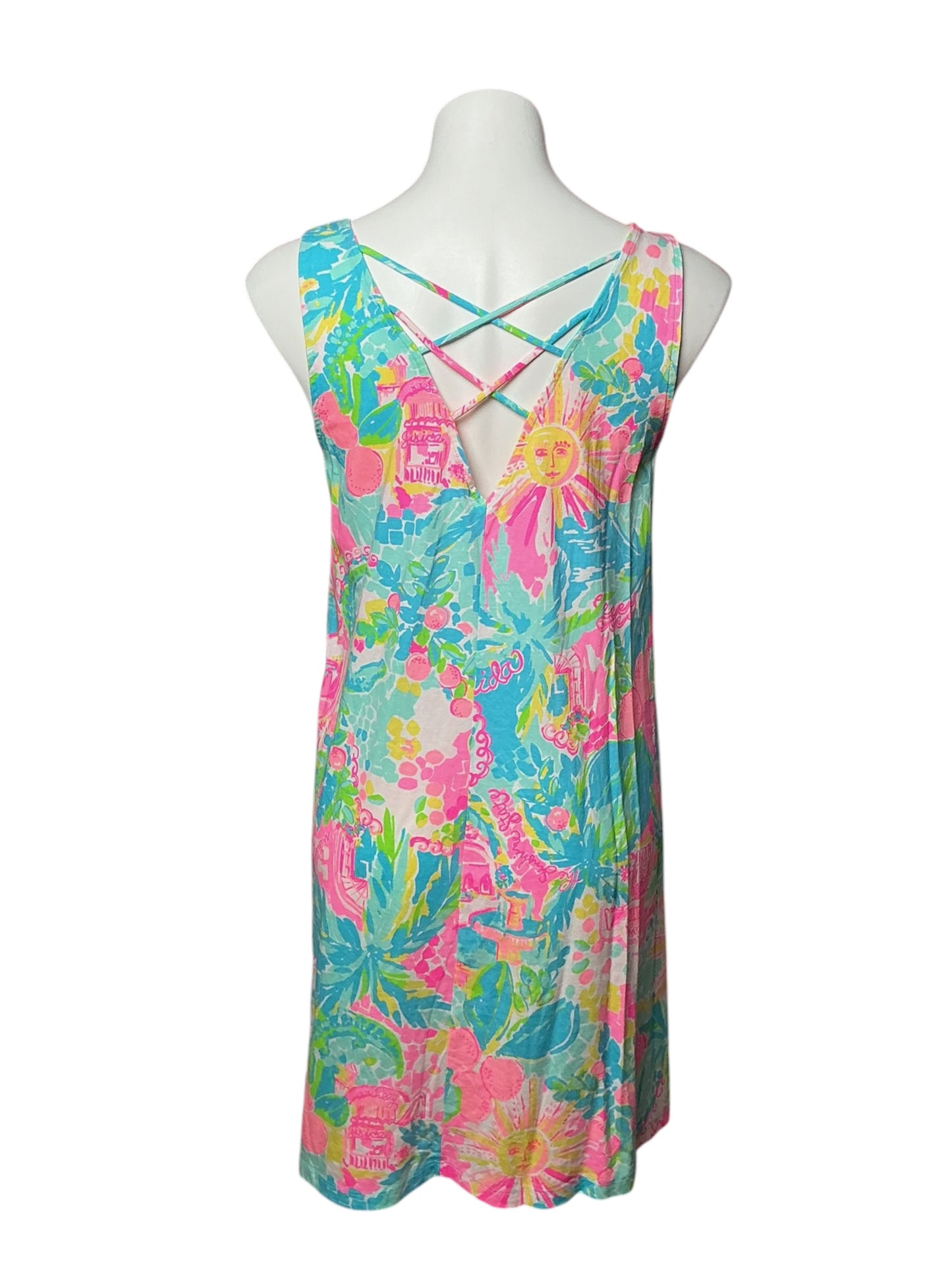 Lilly Pulitzer Kristen Swing Dress Sunshine State of Mind - Size M