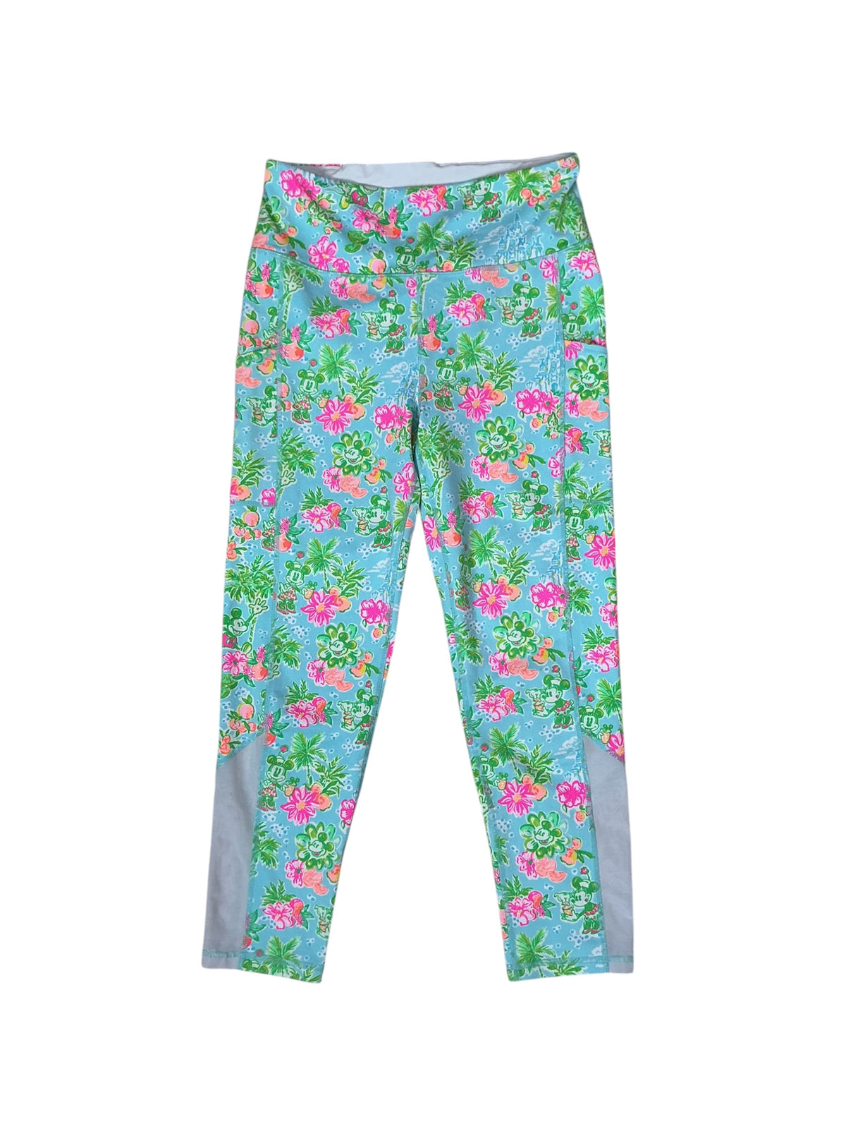 Lilly Pulitzer Weekender High Rise Blue Ibiza Legging Lilly Loves Disney - Size M