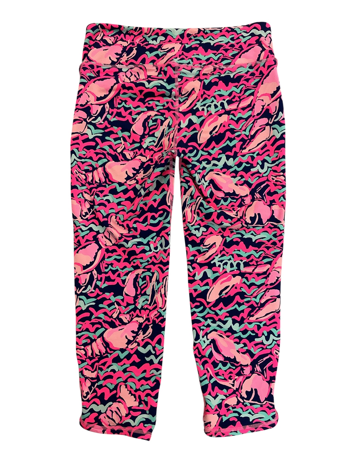 Lilly Pulitzer Weekender Cropped Leggings Pop Up Lobstah Roll - Size S