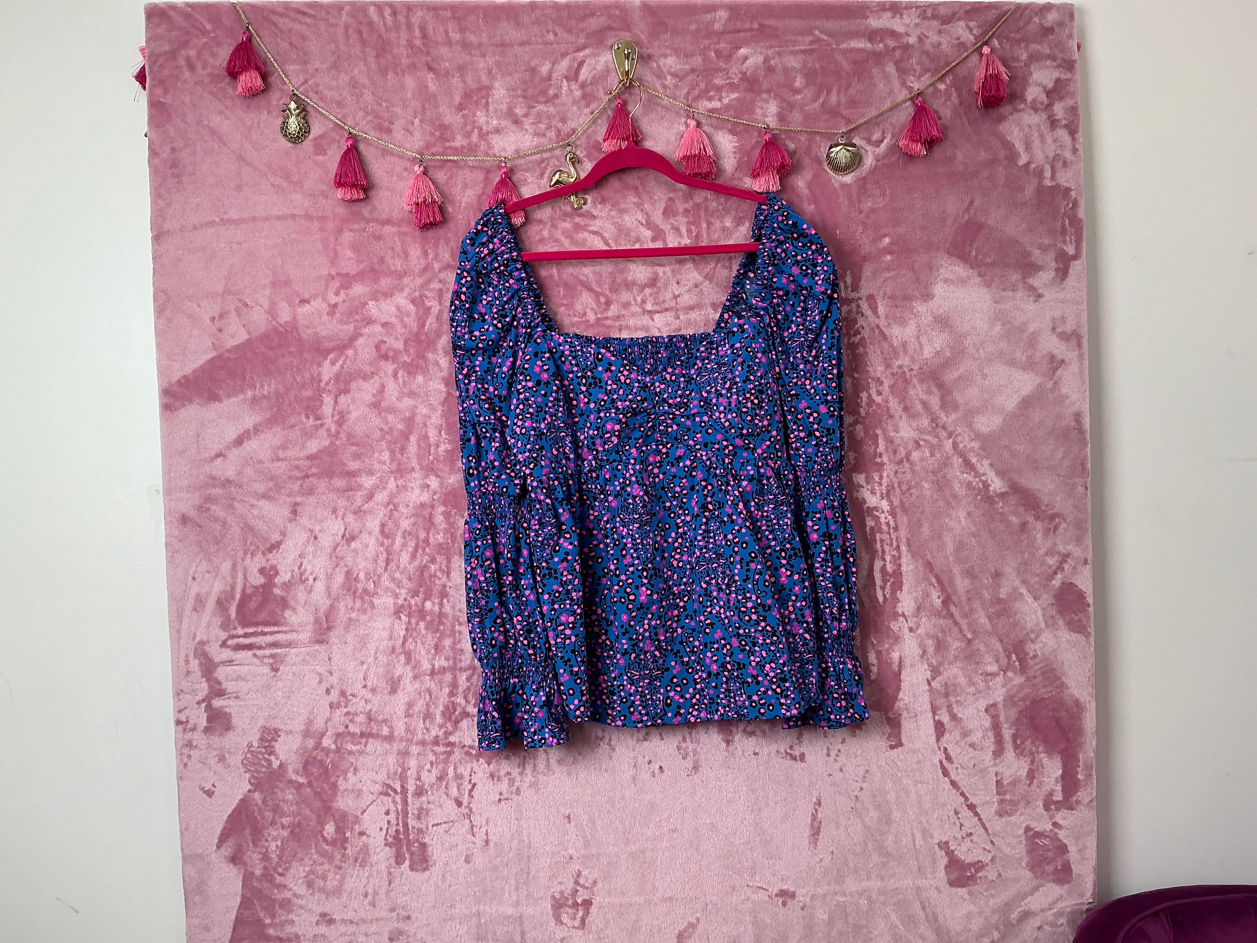 Lilly Pulitzer NWT Preslee Long Sleeve To Blue Flare Growl And Prowl - Size 16