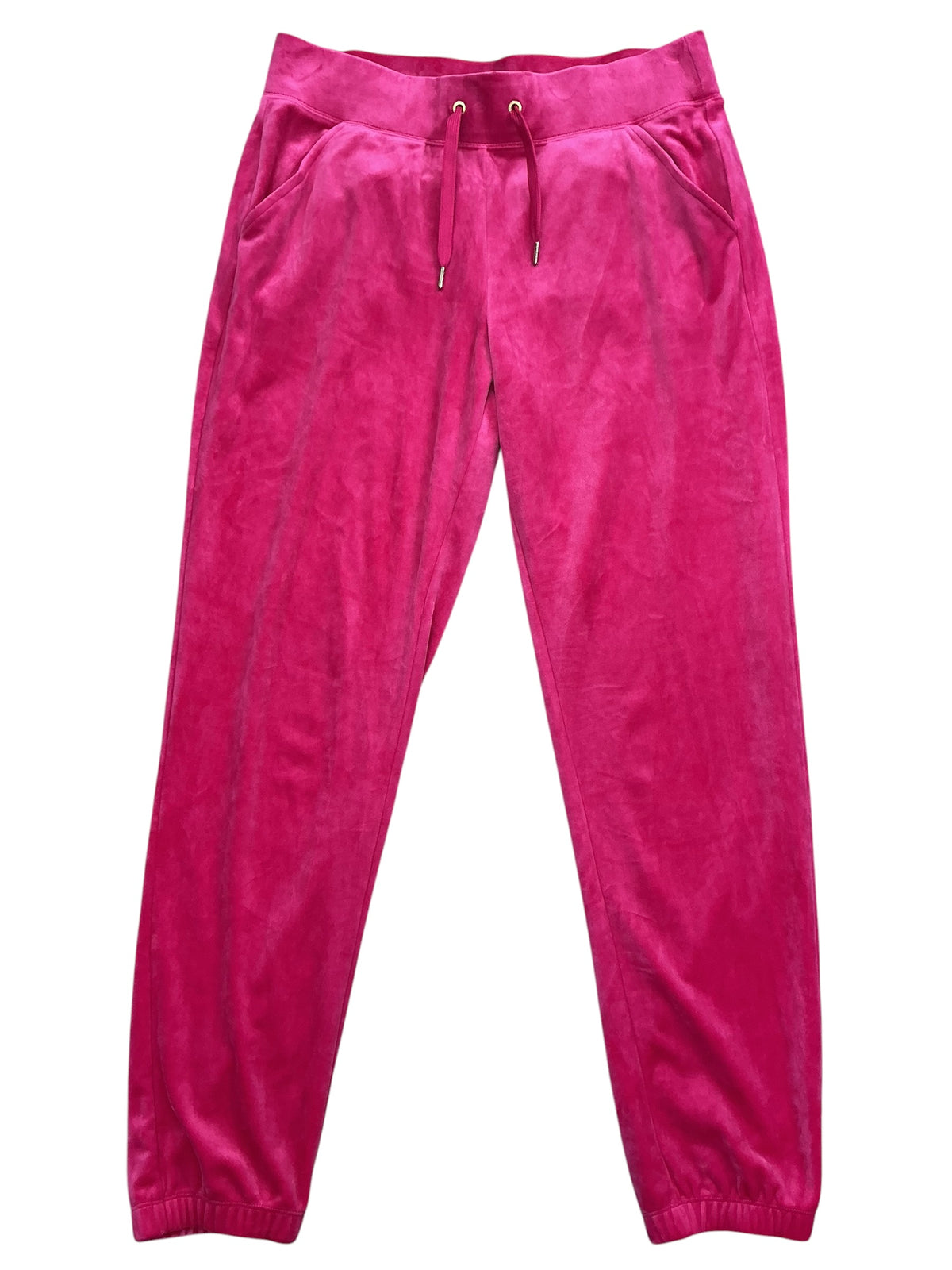 Lilly Pulitzer Mallie Velour Pants Raspberry Rouge - Size M