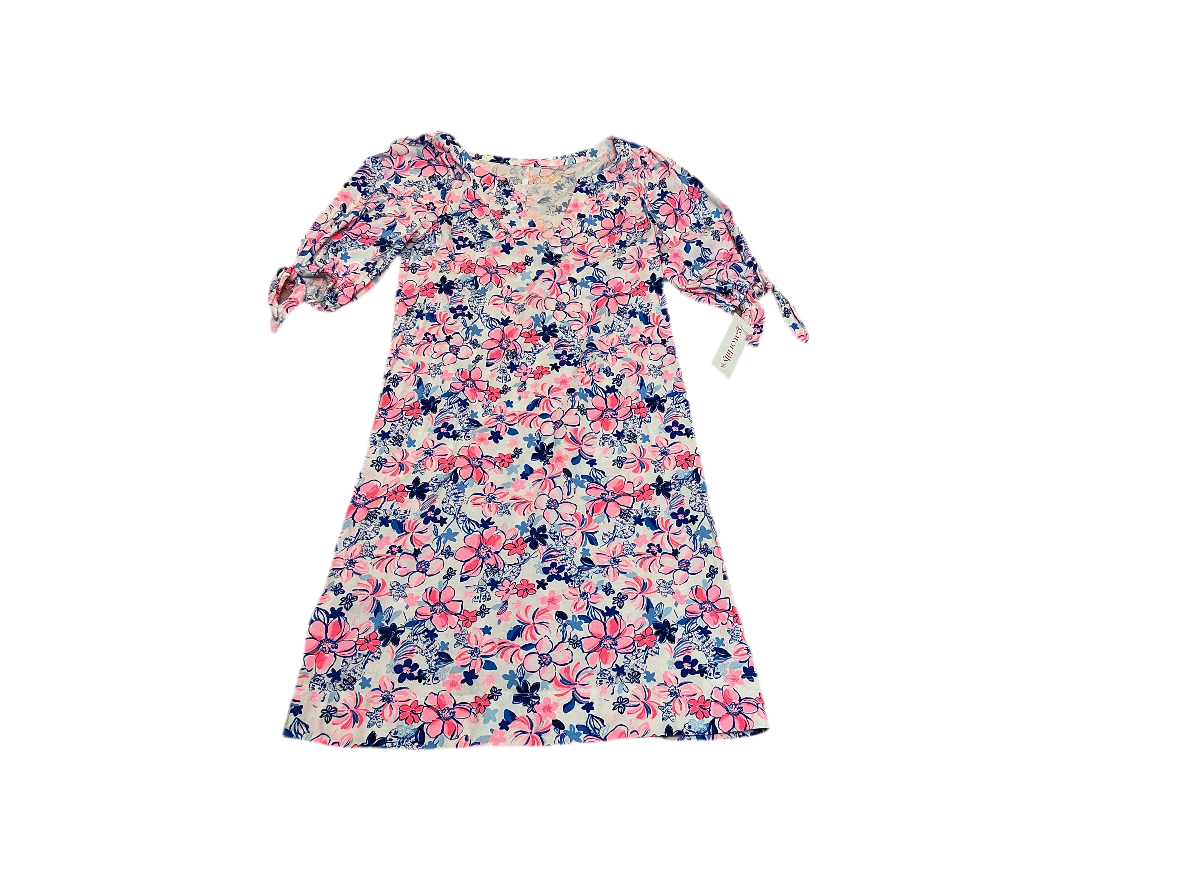 Lilly Pulitzer Easley T-Shirt Dress in Resort White Party Like a Lobstar - Size XS