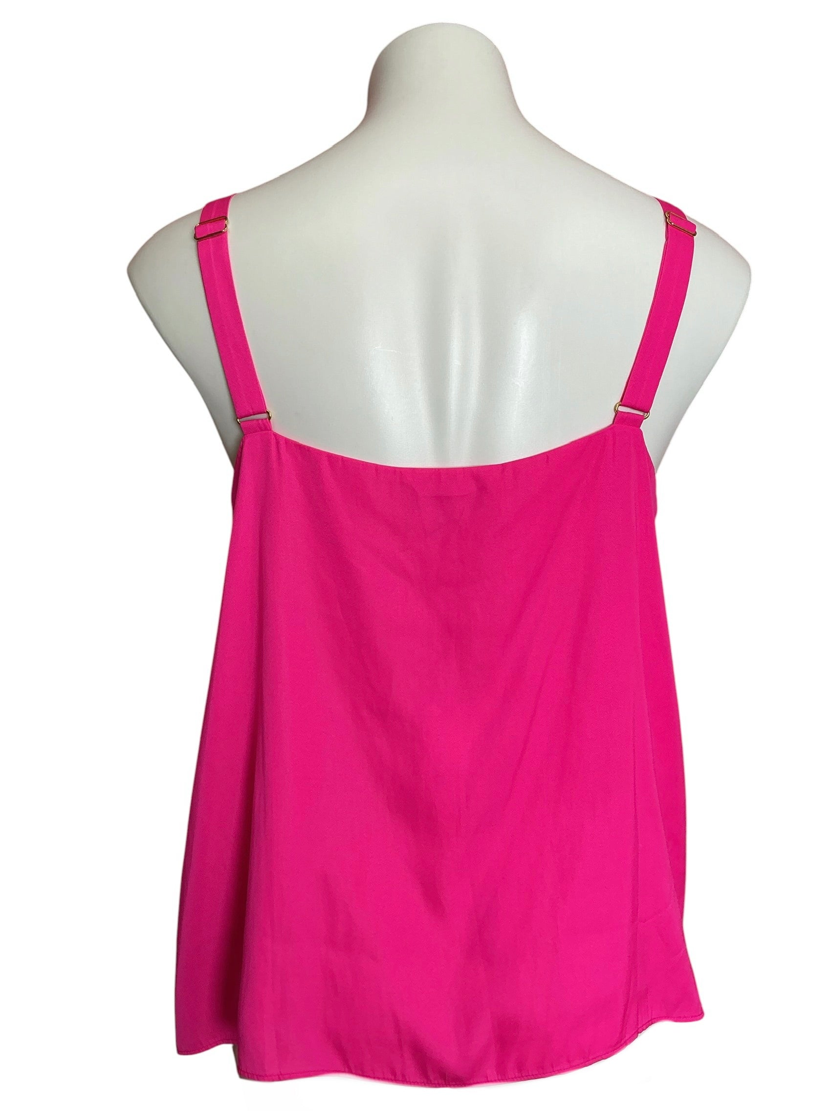 Lilly Pulitzer NWT Nadia Satin Cami Top Passion Fruit Pink - Size 12