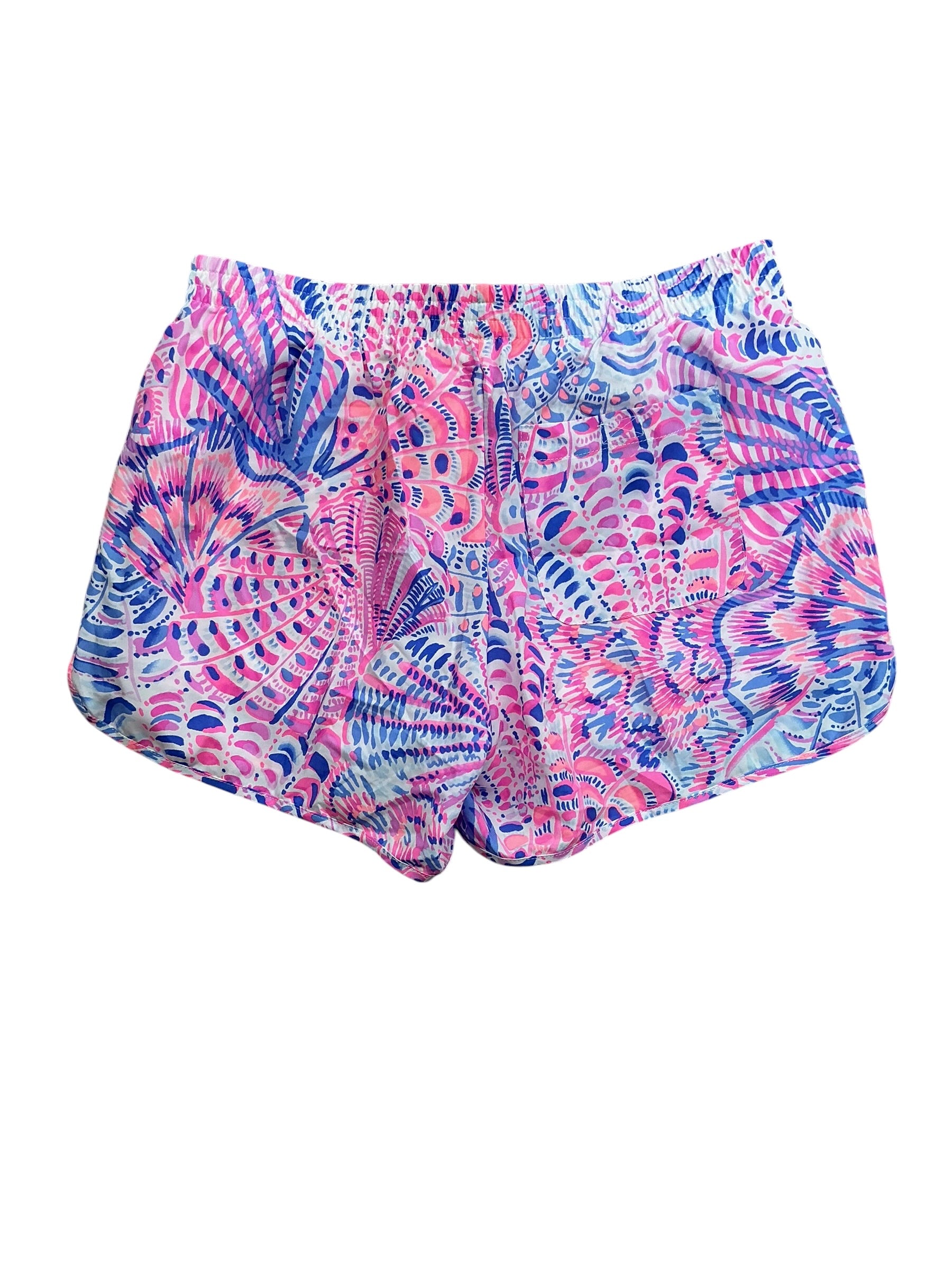 Lilly Pulitzer Luxletic Ocean Trail Shorts Raz Berry See You Soon - Size XS