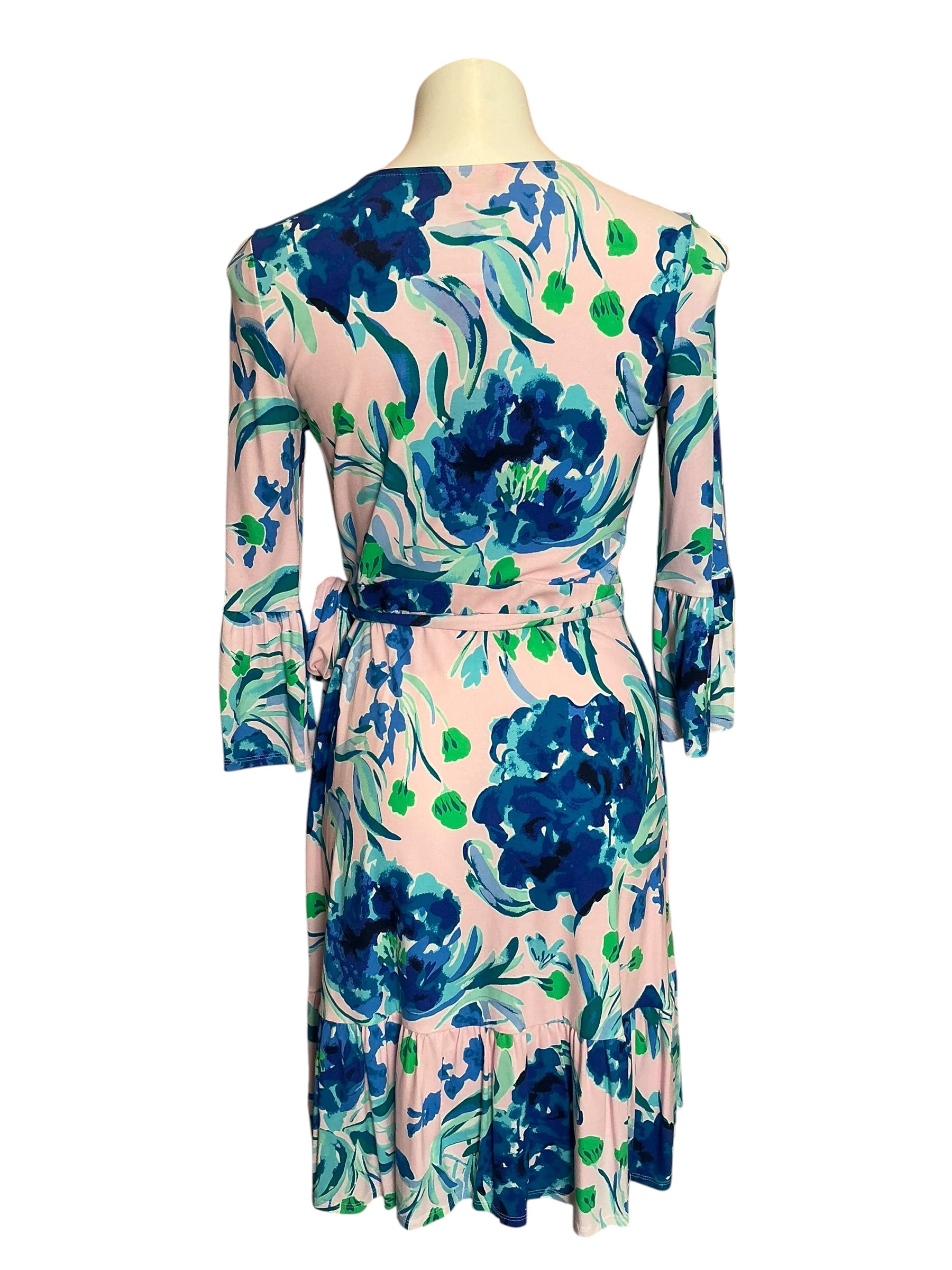 Lilly Pulitzer NWT Misha Wrap Dress Pink Tropics Sweet Pea - Size S