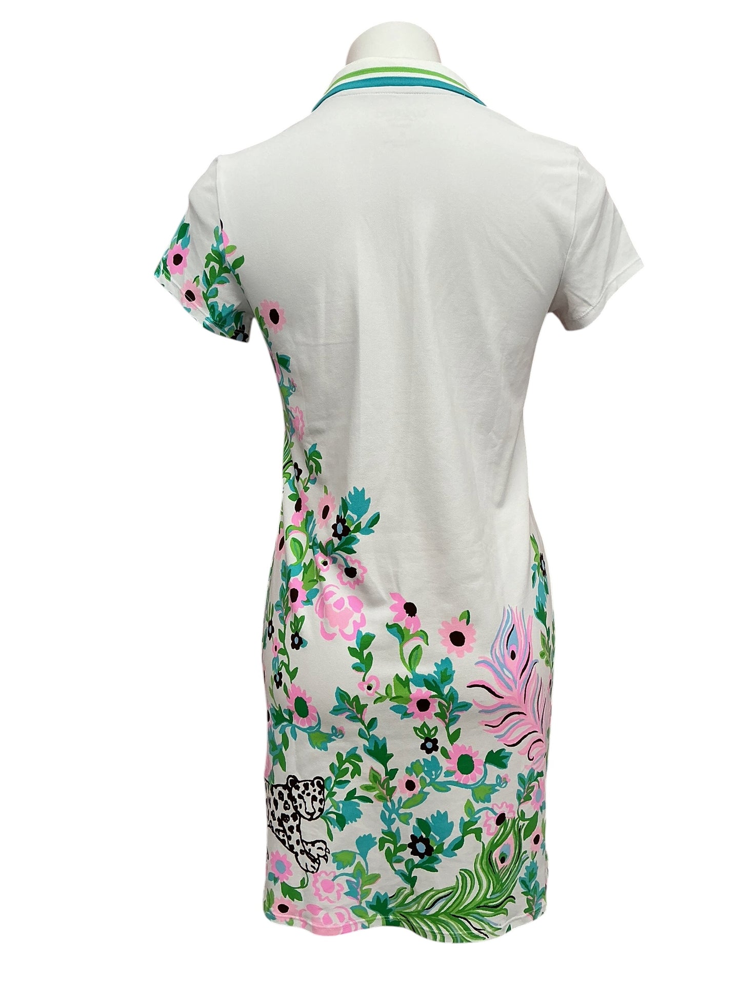 Lilly Pulitzer NWT Cayo Costa Dress UPF 50+ Resort White Royal Zoo Engineered Luxletic - Size S