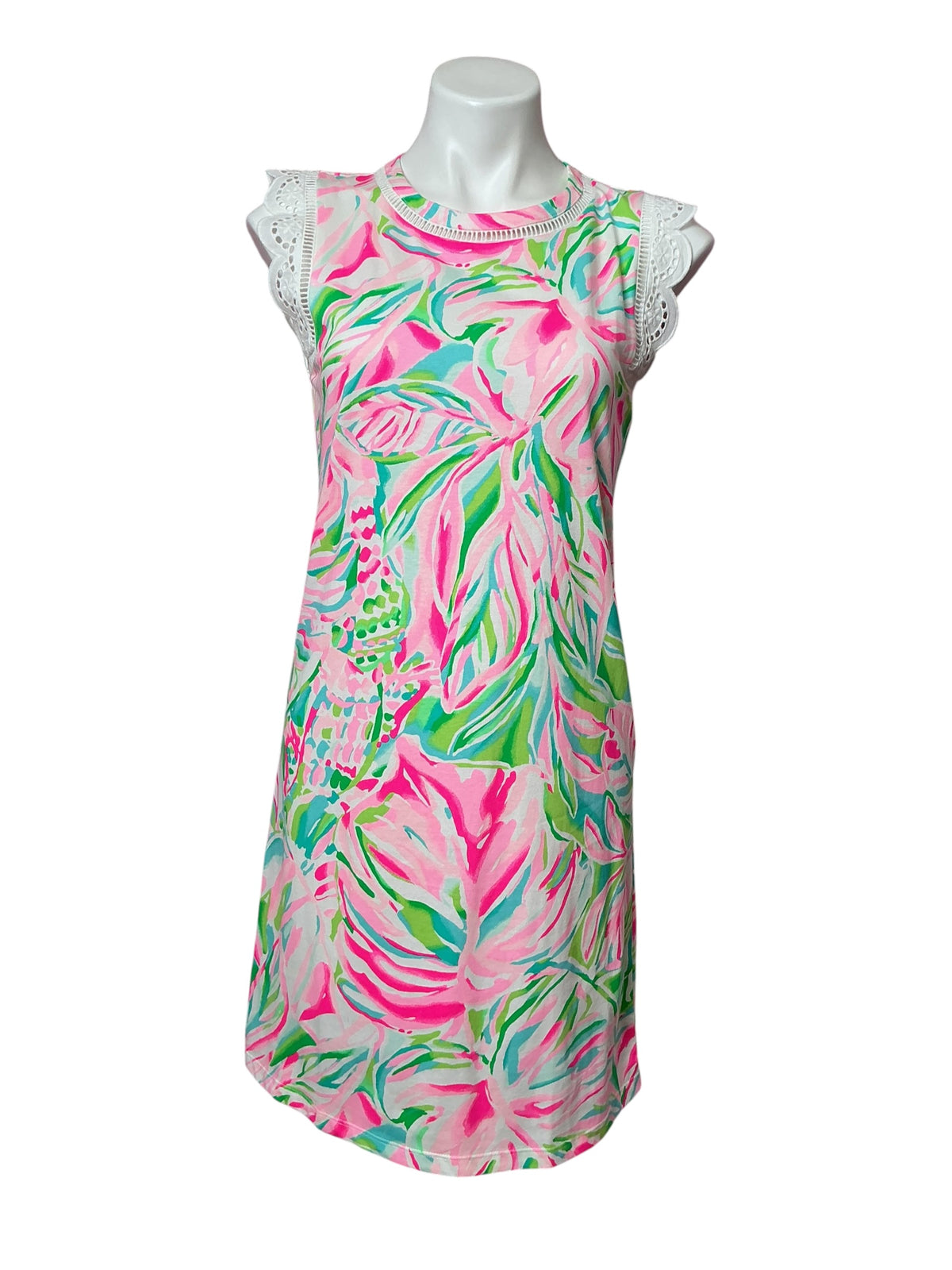 Lilly Pulitzer NWT Agee Dress Multi Croc My World - Size S
