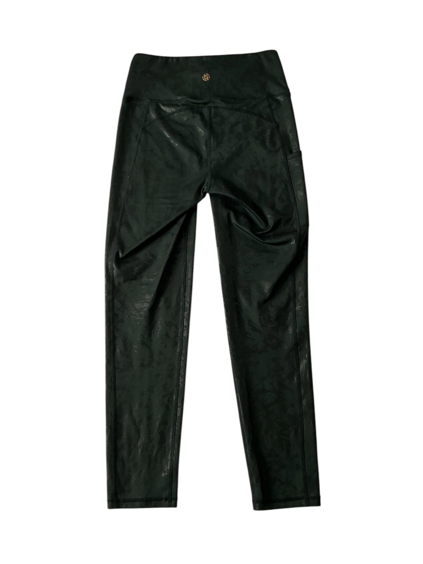 Lilly Pulitzer Luxletic Weekender High Rise Midi Legging Onyx Shoreline Foil - Size XS