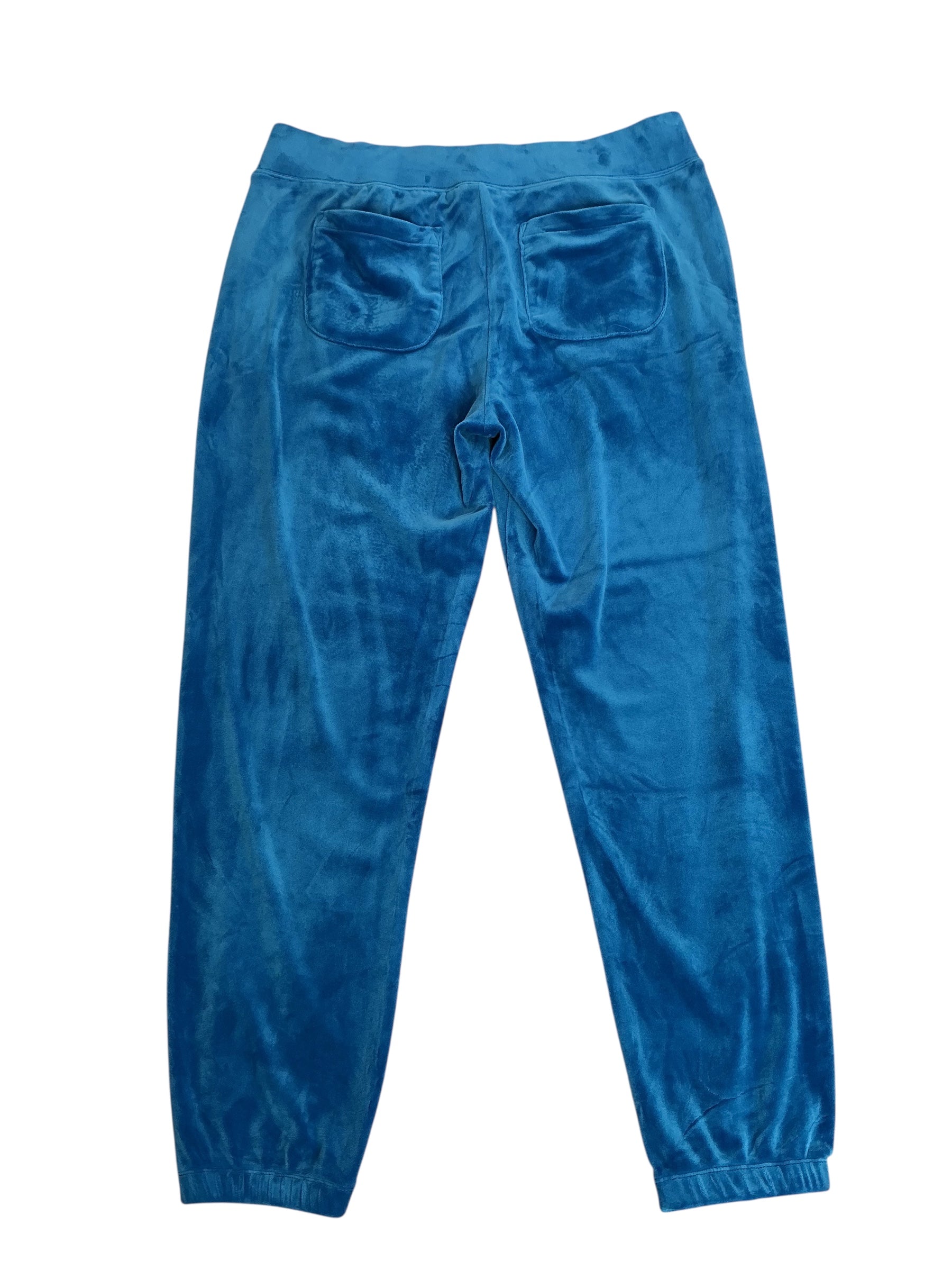 Lilly Pulitzer Mallie Velour Jogger Pants Royal Blue - Size L