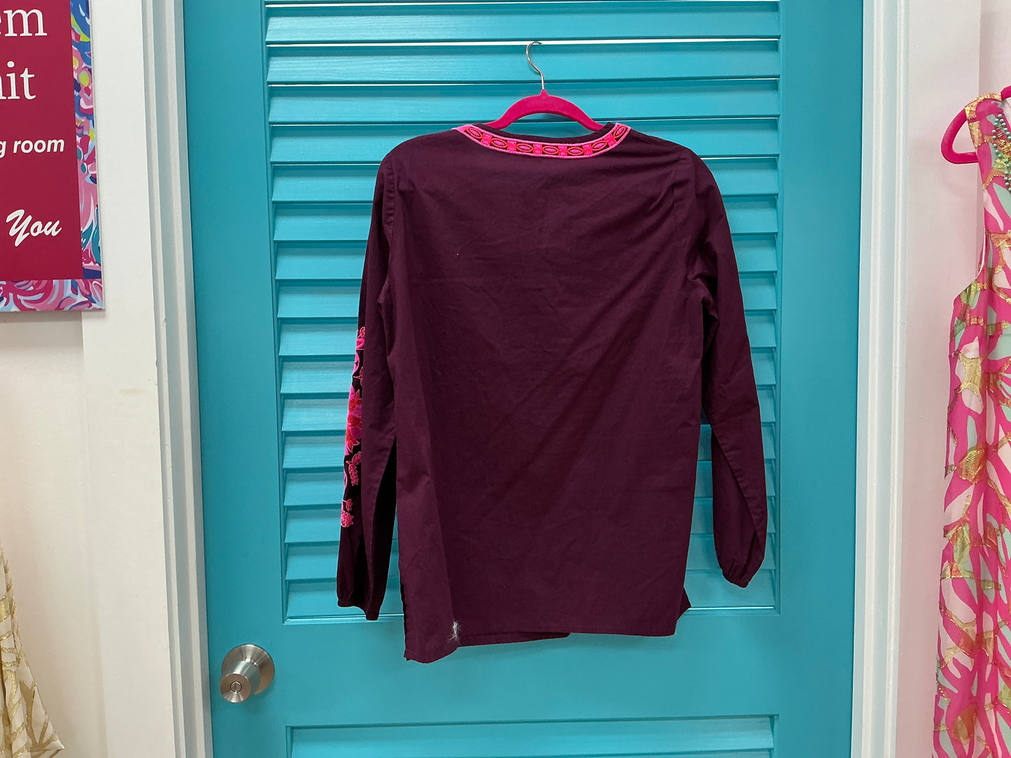 Lilly Pulitzer NWT Coretta Tunic Cherry Ganache - Size S