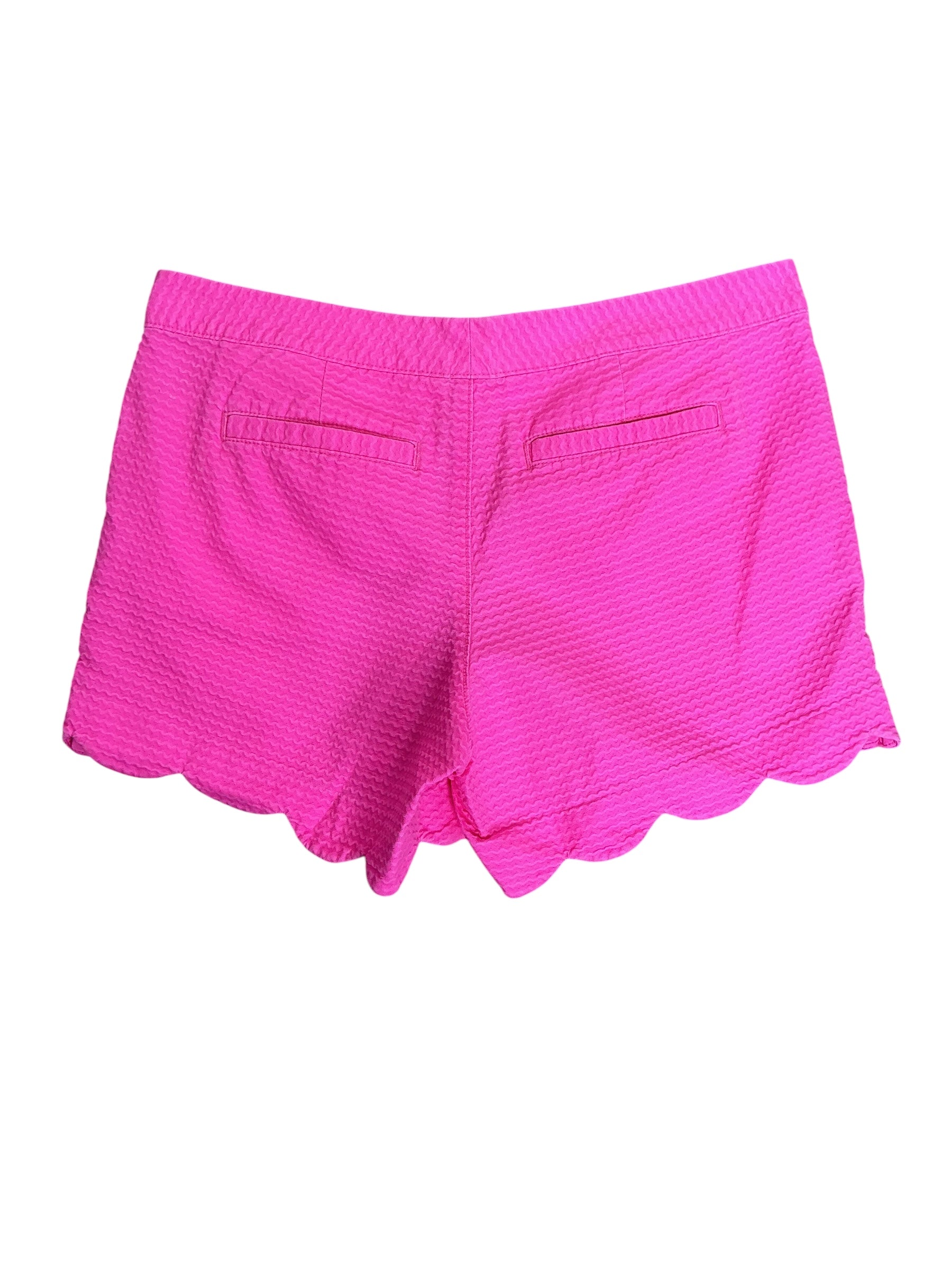Lilly Pulitzer Buttercup Scalloped Shorts Pink Fancy Seersucker - Size 6