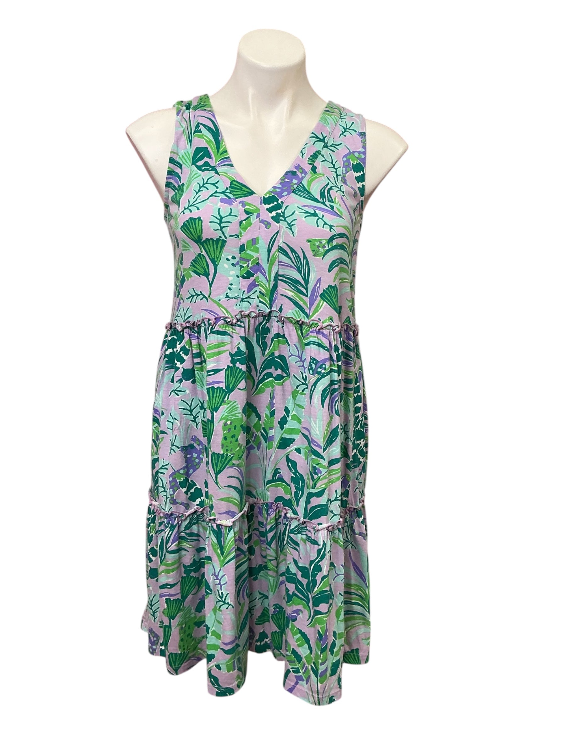 Lilly Pulitzer - Lorina Dress - Purple Iris On The Chase - Size XS