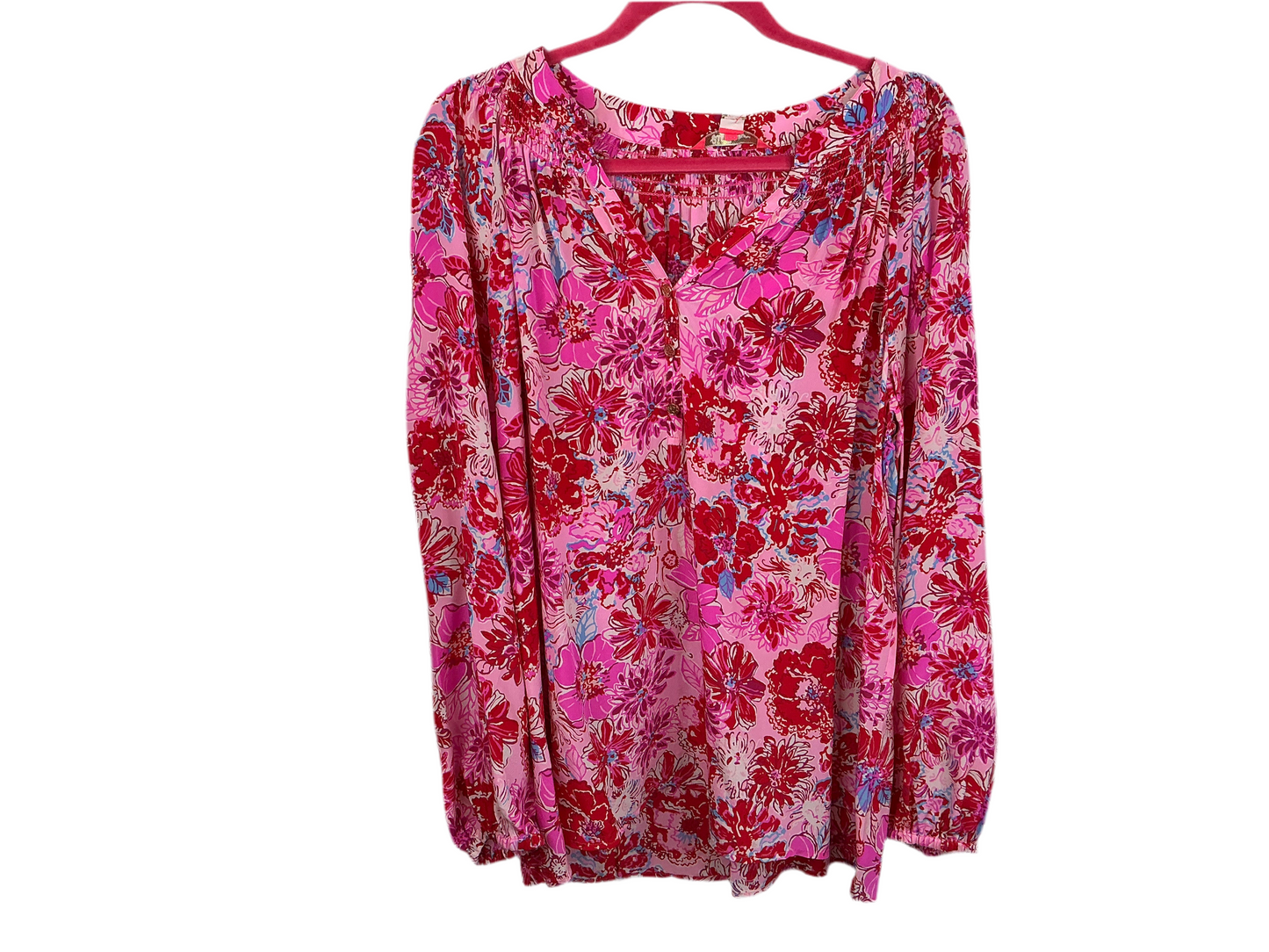 Lilly Pulitzer NWT Elsa Top Lilac Thistle In The Wild Flowers - Size XL