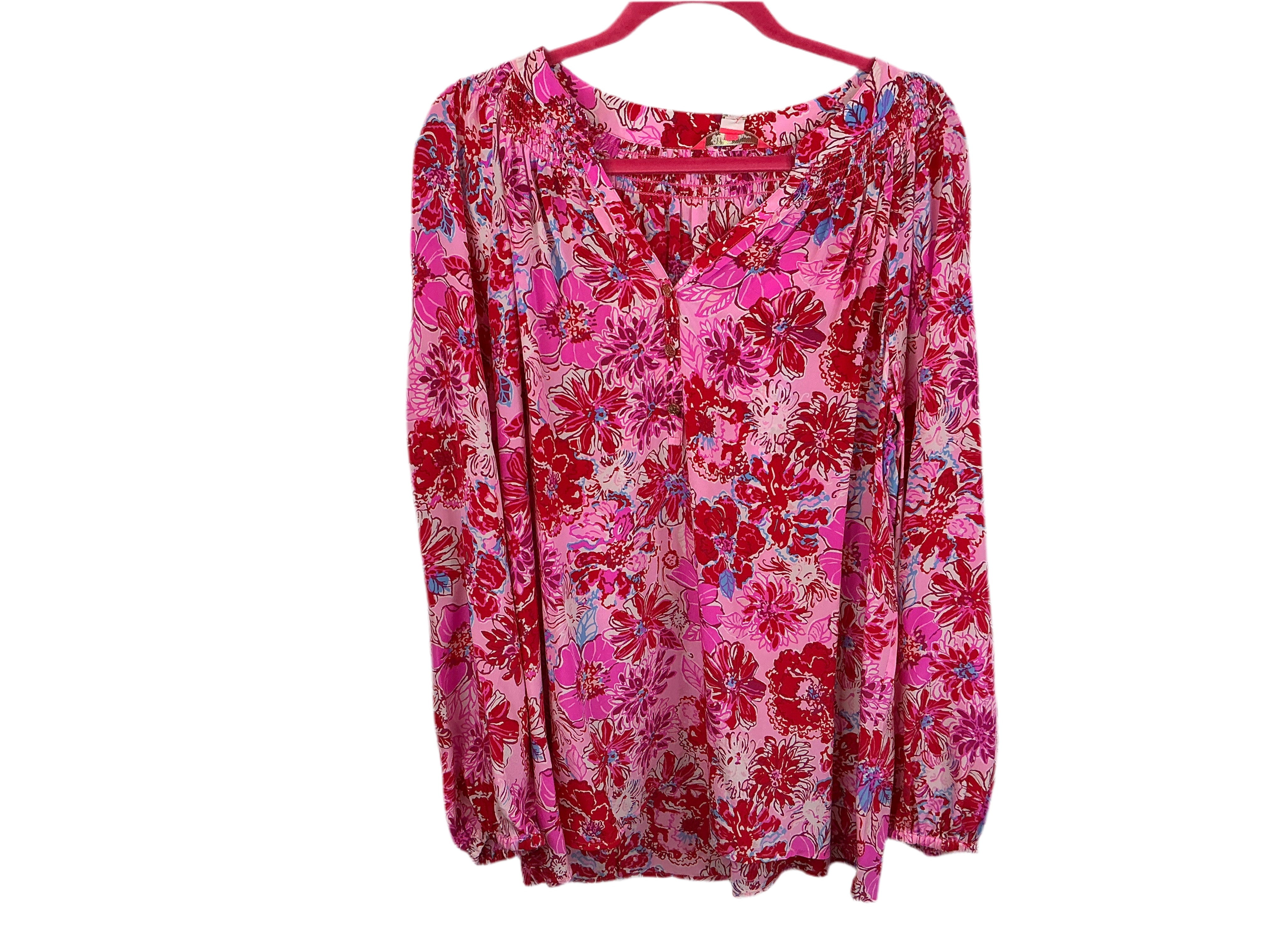 Lilly Pulitzer NWT Elsa Top Lilac Thistle In The Wild Flowers - Size XL