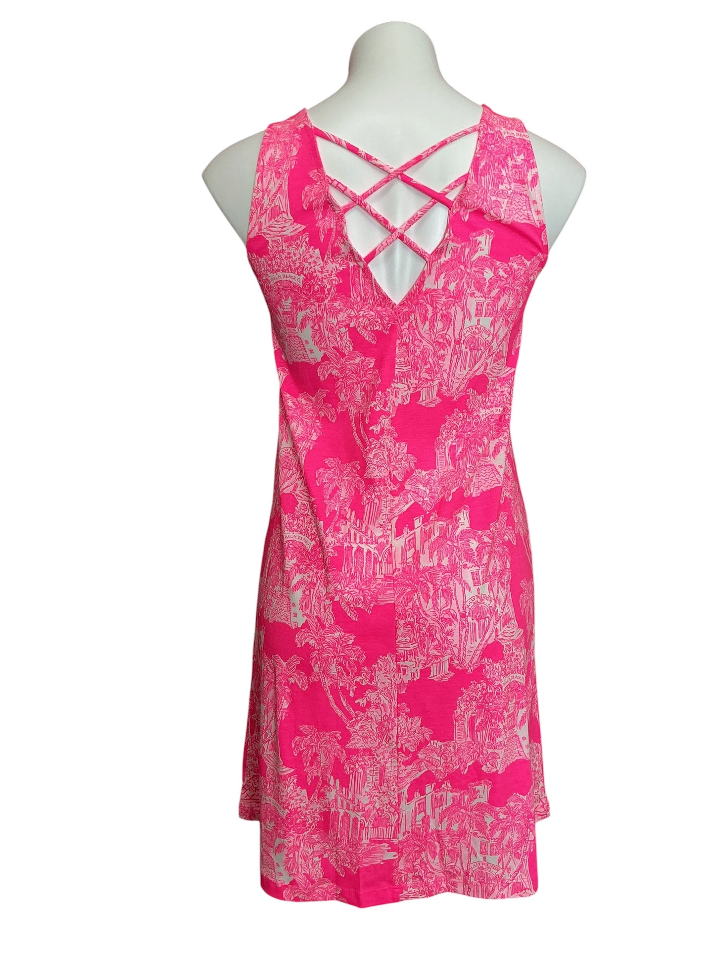 Lilly Pulitzer NWT Kristen Dress Roxie Pink PB Anniversary Toile - Size XS