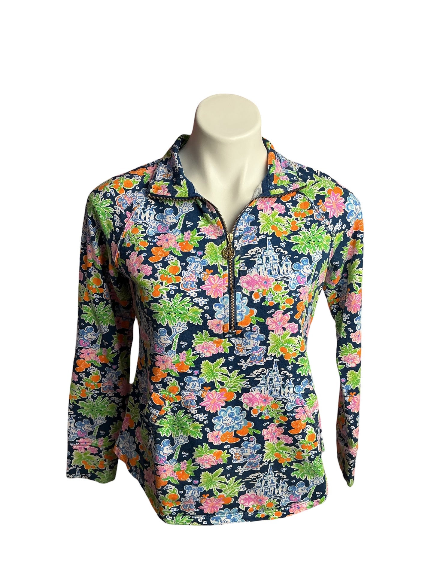 Lilly Pulitzer- Skipper Popover Aegean Navy Lilly Loves Disney Size XS