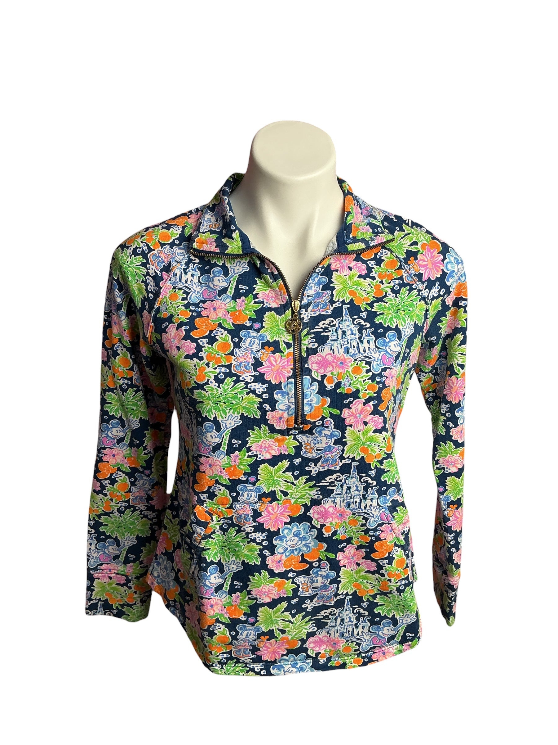 Lilly Pulitzer- Skipper Popover Aegean Navy Lilly Loves Disney Size XS