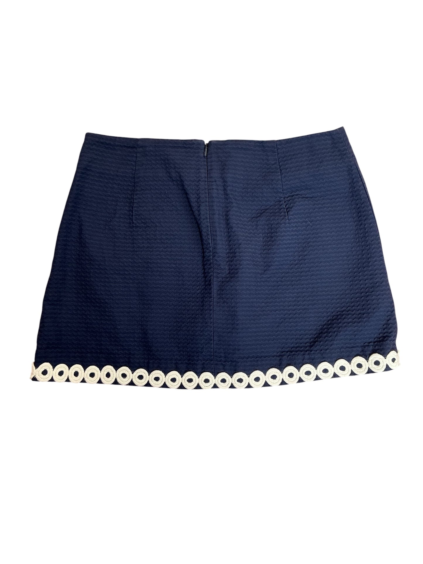 Lilly Pulitzer Lenore Skirt True Navy Seersucker - Size 2