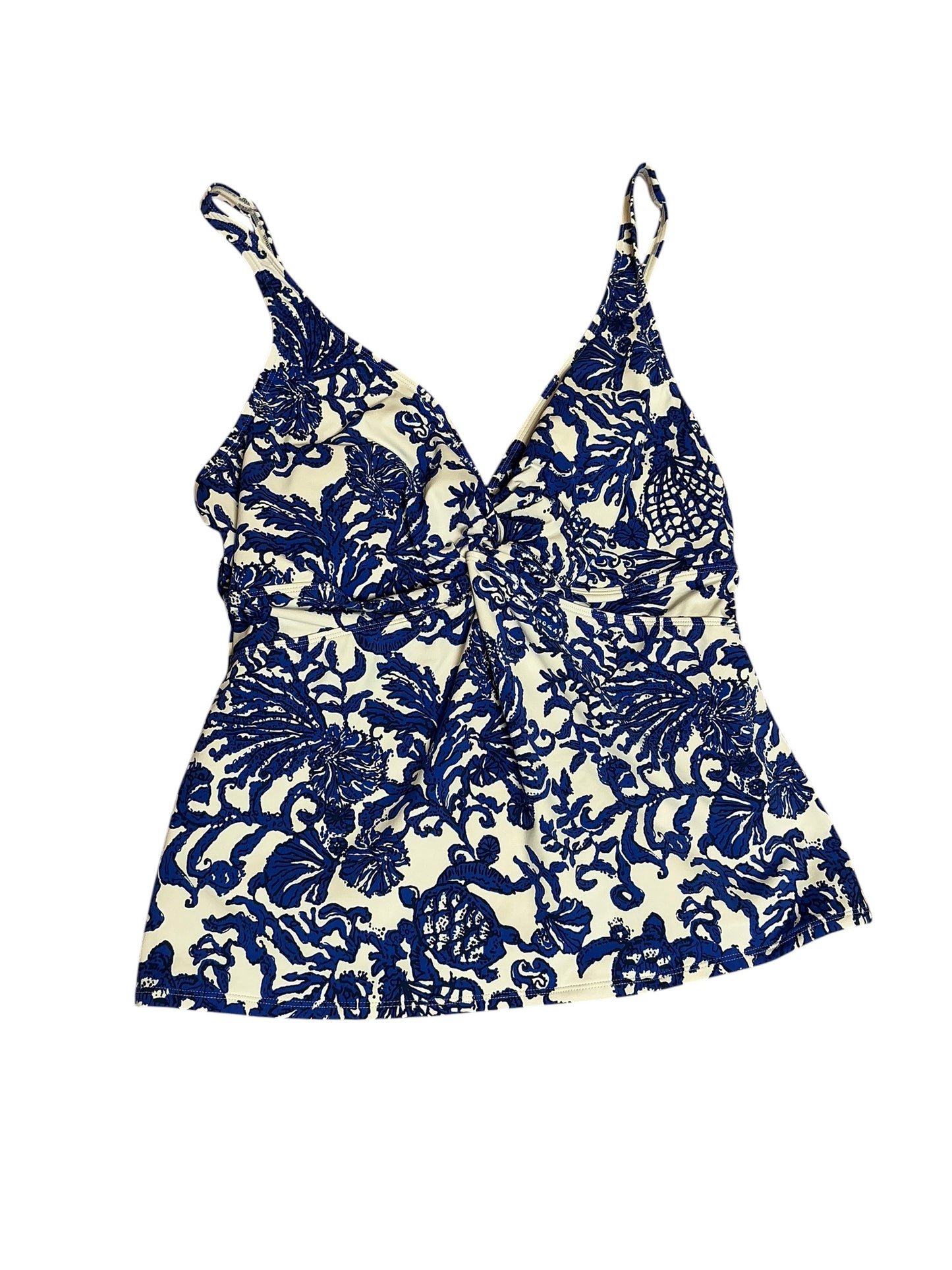 Lilly Pulitzer Coen Tankini Top Deeper Coconut Ride With Me - Size 16