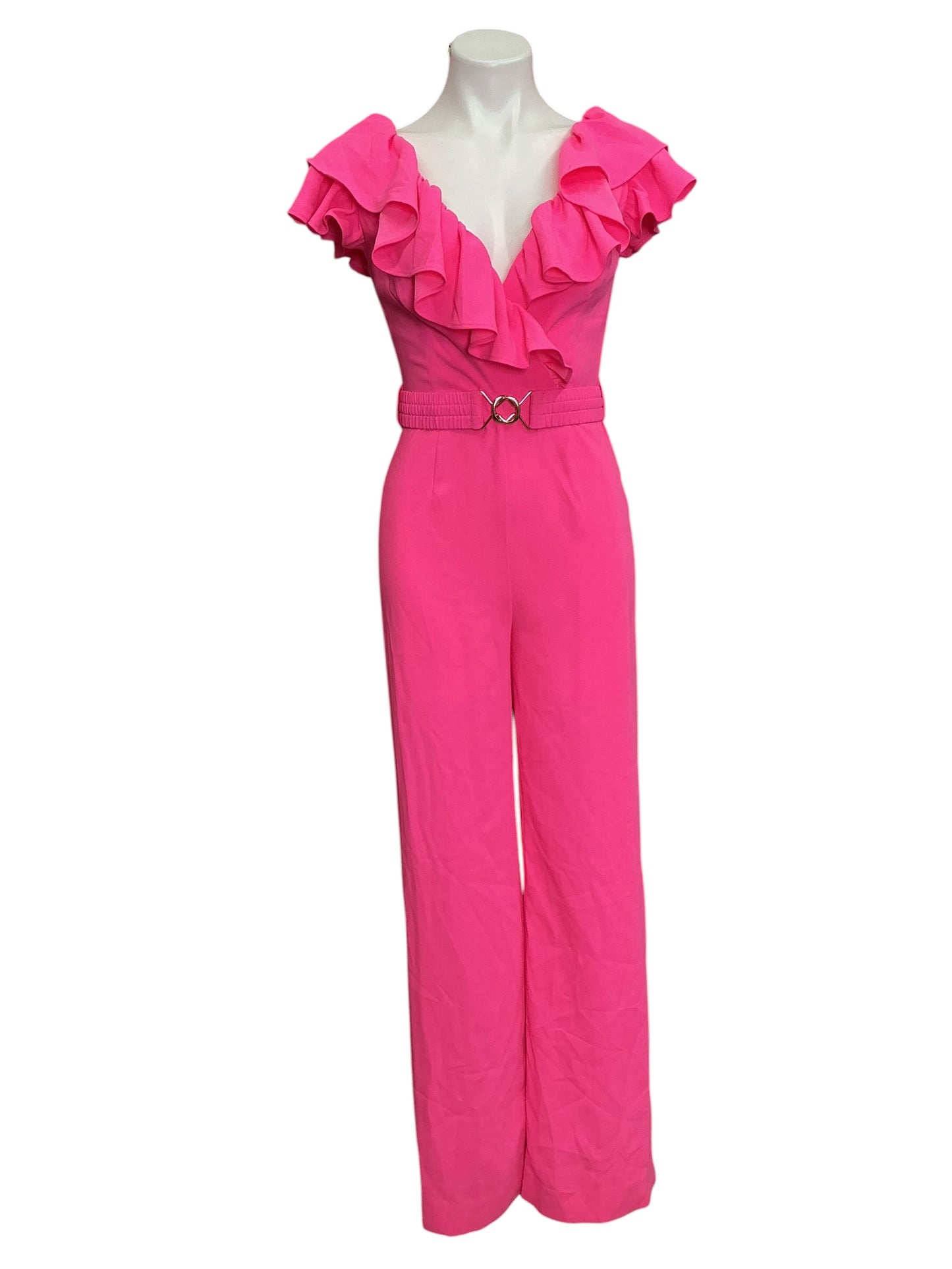 Lilly Pulitzer NWT Cassian Ruffle Jumpsuit Aura Pink - Size 0