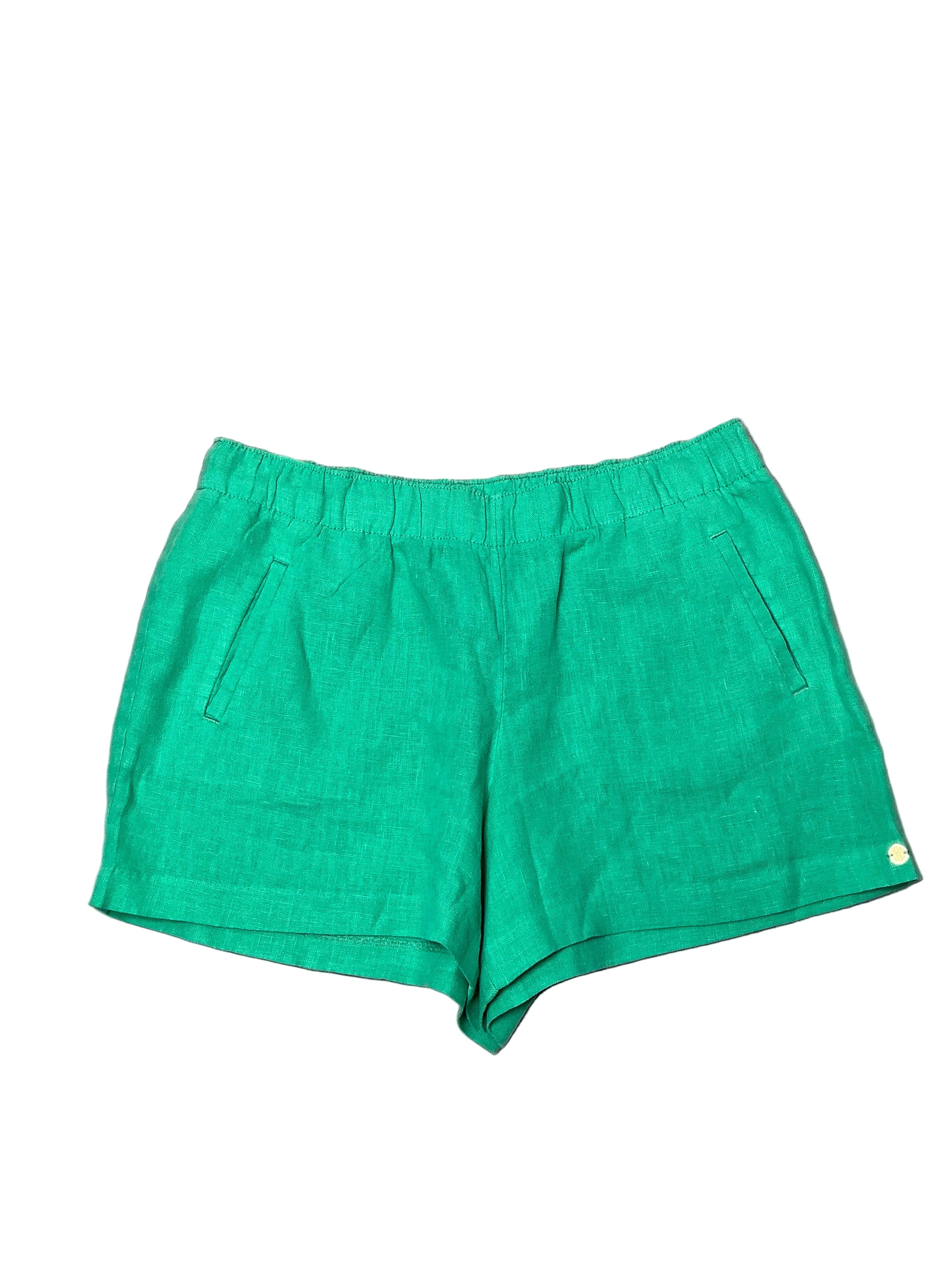 Lilly Pulitzer - Lilo Linen Shorts - Gustavia Green - Size L