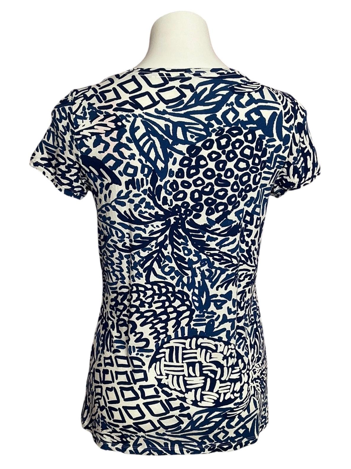 Lilly Pulitzer Dori Tee Indigo Home Slice - Size M