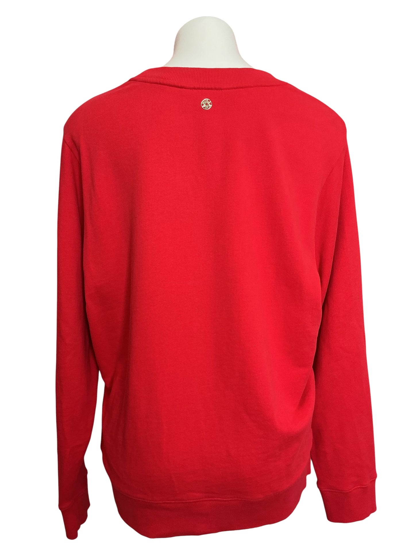 Lilly Pulitzer Ballad Long Sleeve Sweater Amaryllis Red Cheers - Size M