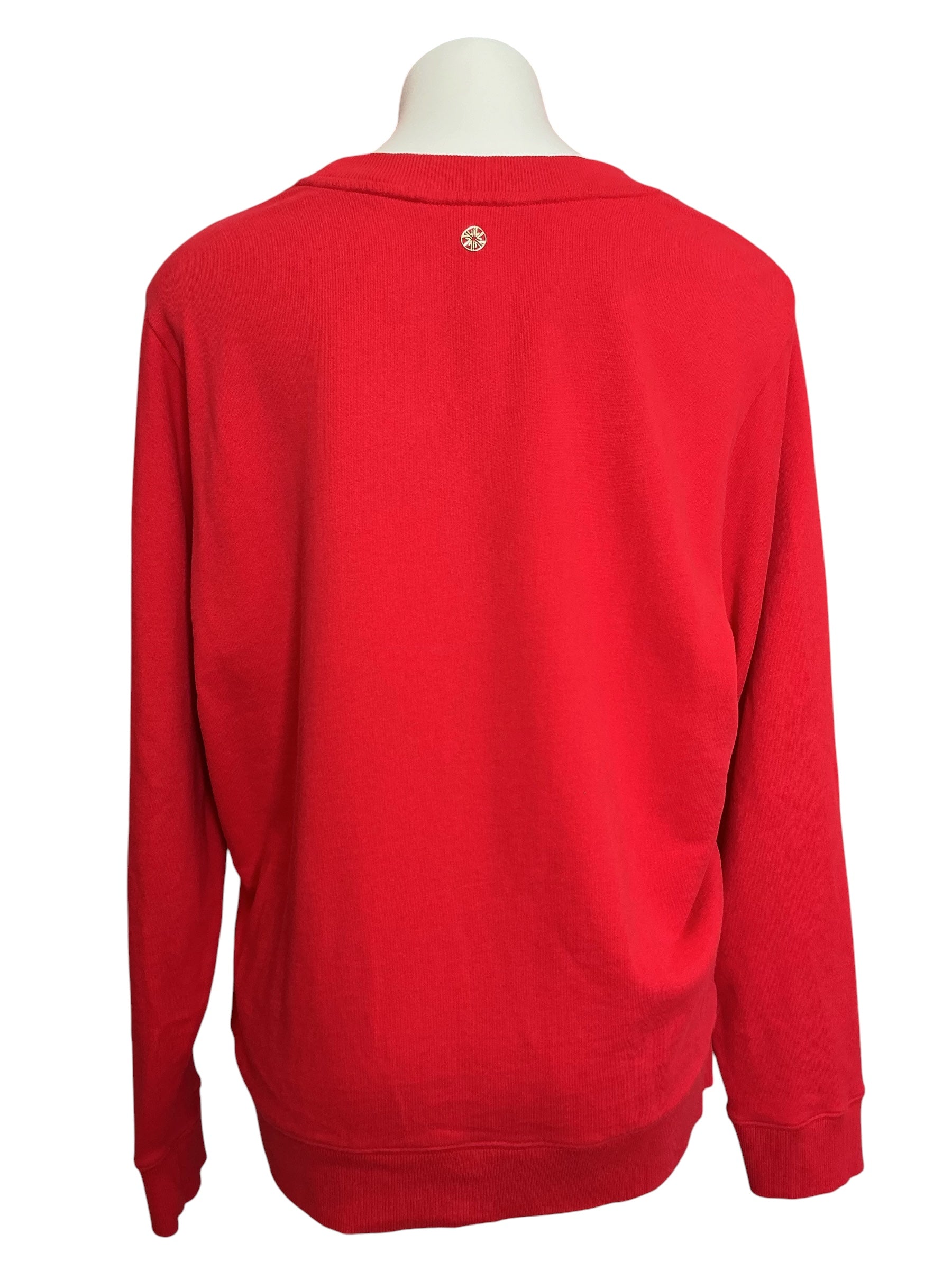 Lilly Pulitzer Ballad Long Sleeve Sweater Amaryllis Red Cheers - Size M