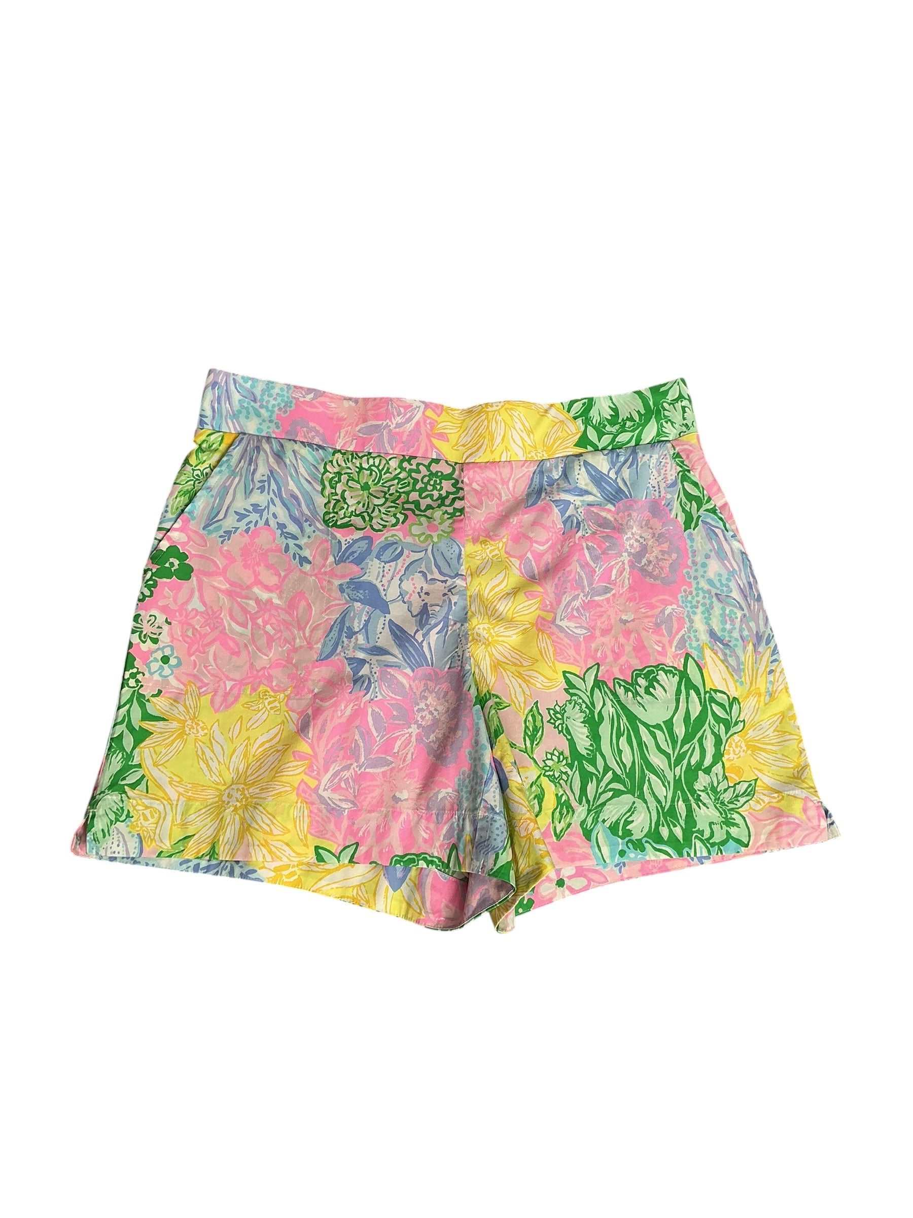 Lilly Pulitzer Walsh Shorts Multi Bright Delight Patch - Size M
