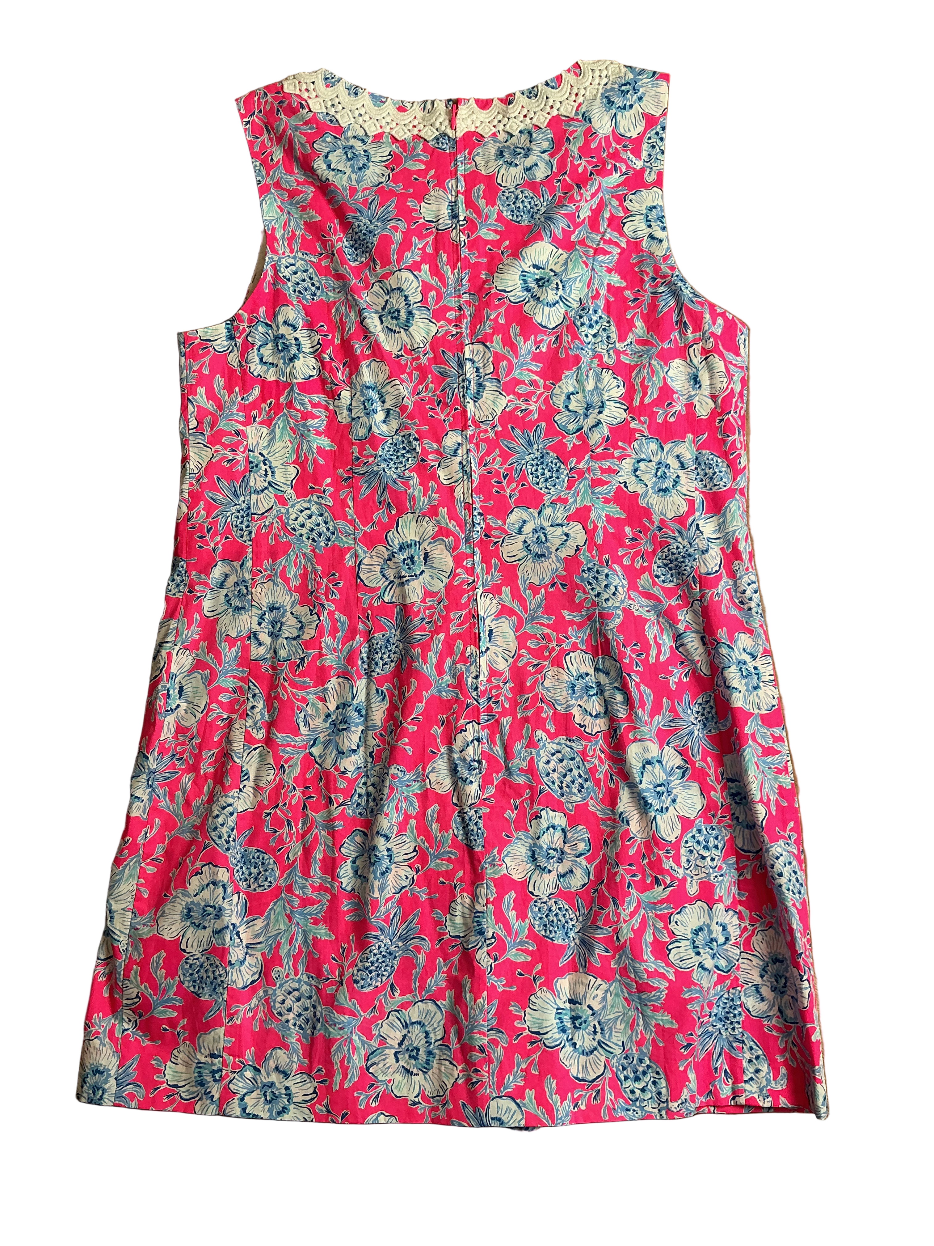 Lilly Pulitzer NWT Ginge Shift Romper Roxie Pink Wave N Sea - Size 14