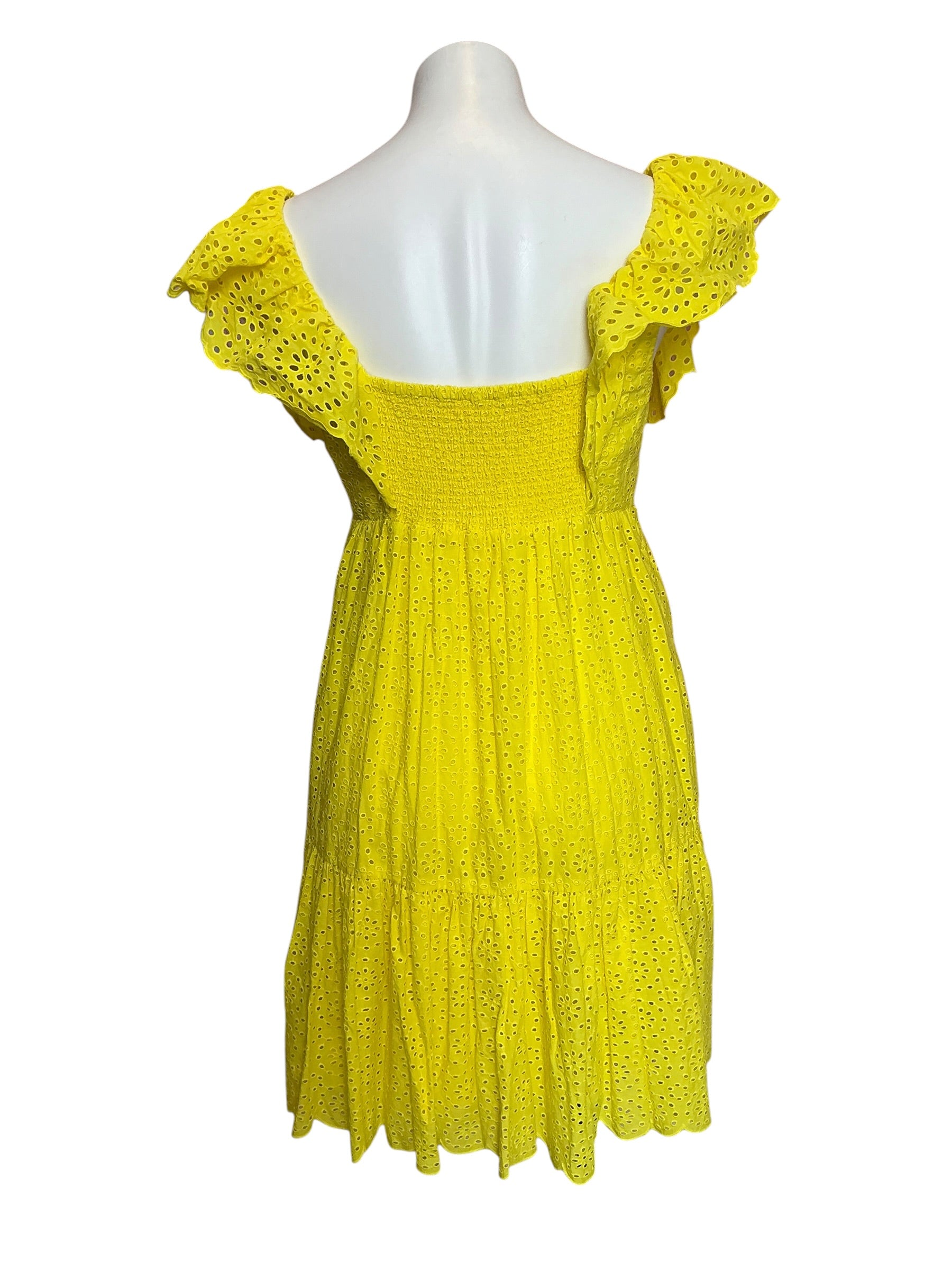 Lilly Pulitzer Asteria Dress Resort Yellow Daisy Dreams Eyelet - Size 6