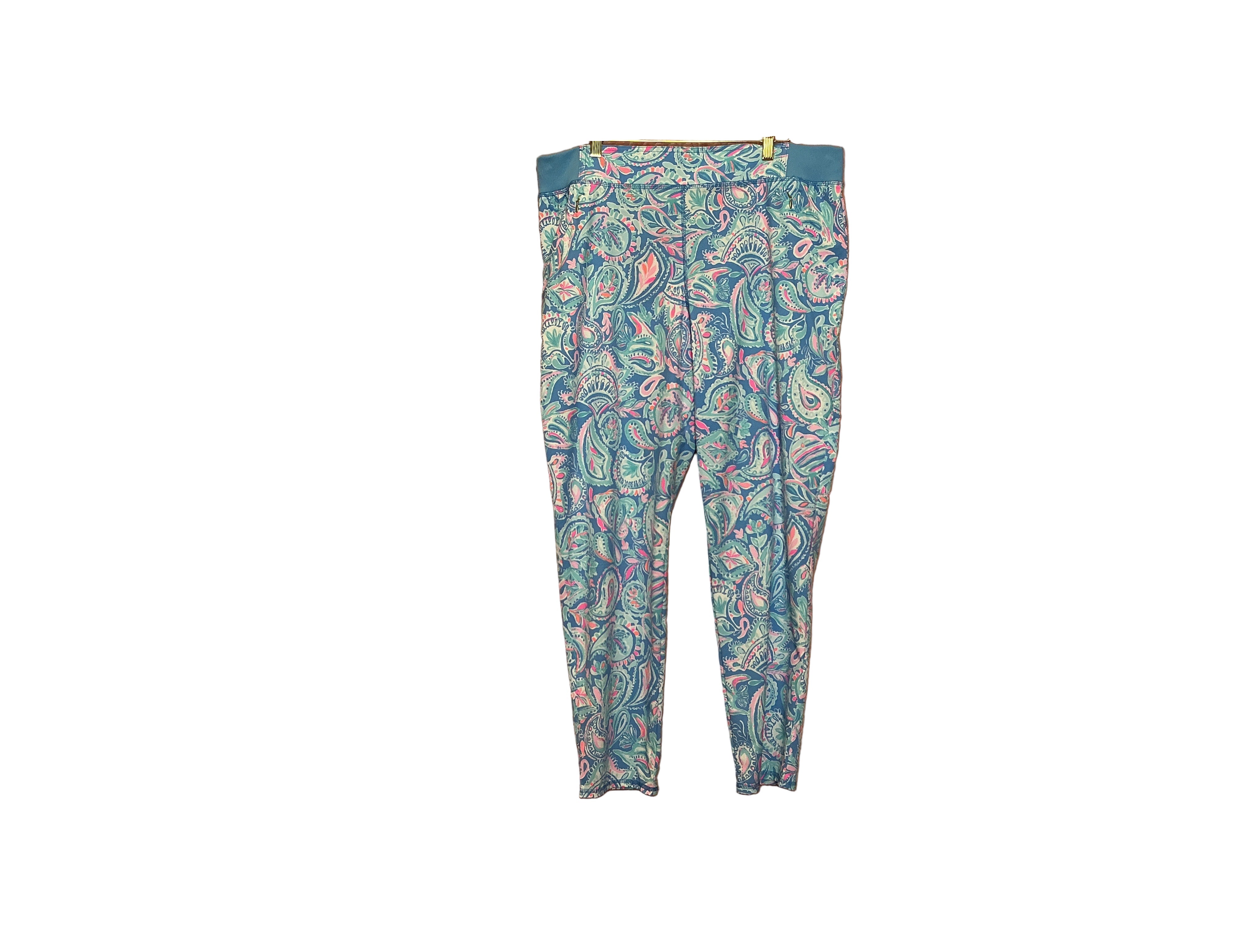 Lilly Pulitzer RUN AROUND PANT -Zanzibar Blue Fish Kiss - Size XL