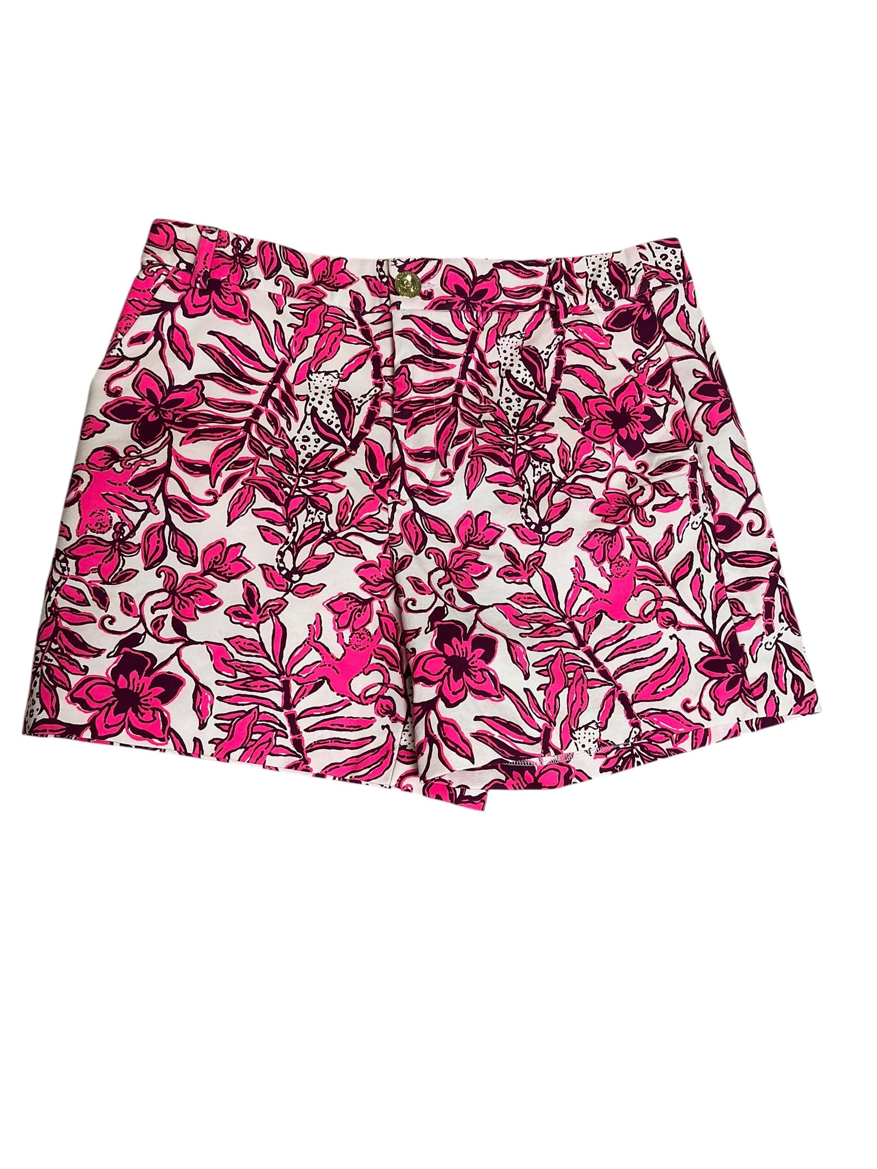 Lilly Pulitzer NWT Gretchen High Rise 5” Elderflower Blossom Lil Escape Plan - Size 10