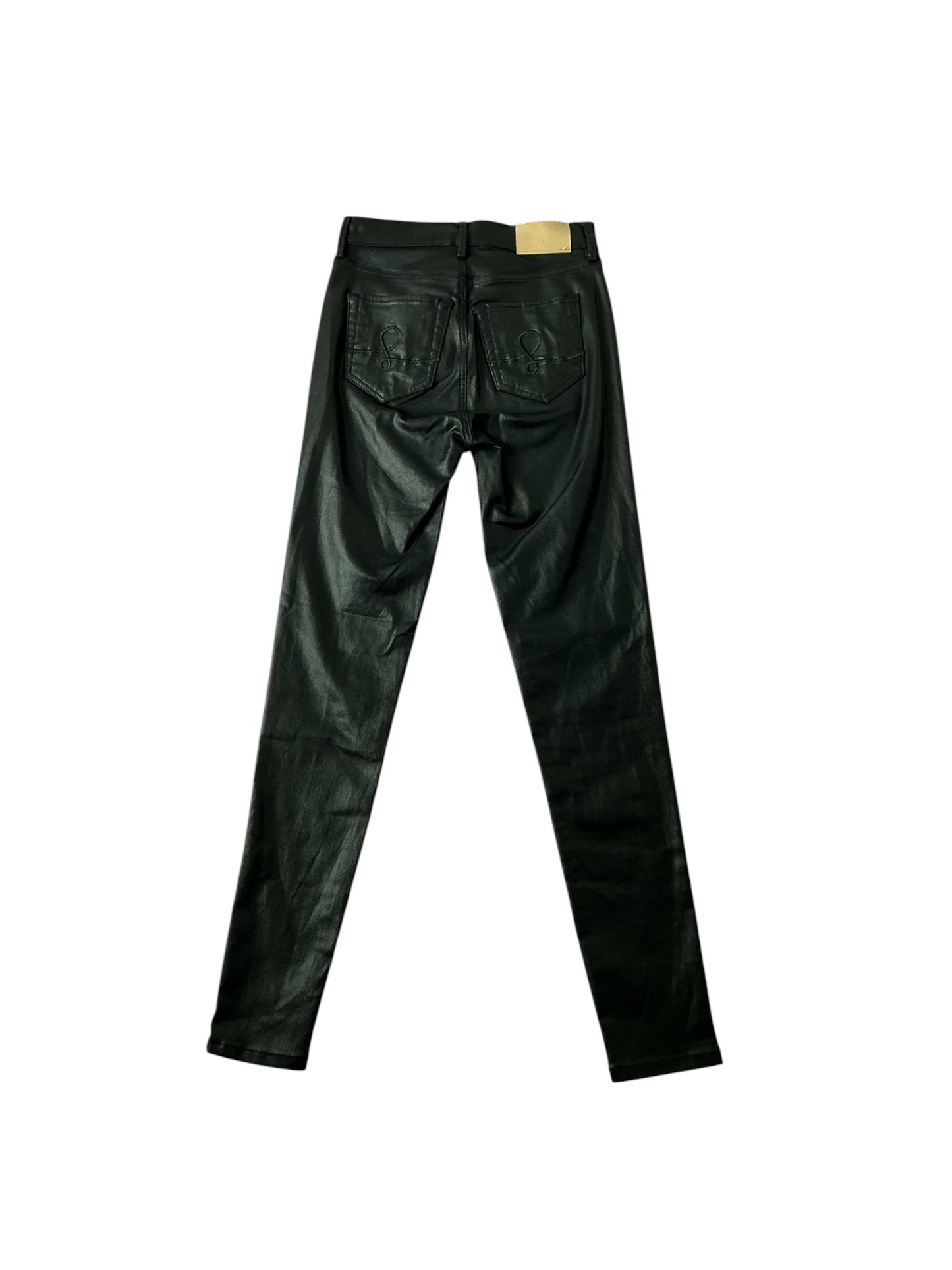 Lilly Pulitzer Eagan High Rise Super Skinny Jeans Black / Onyx (Coated Denim) - Size 00