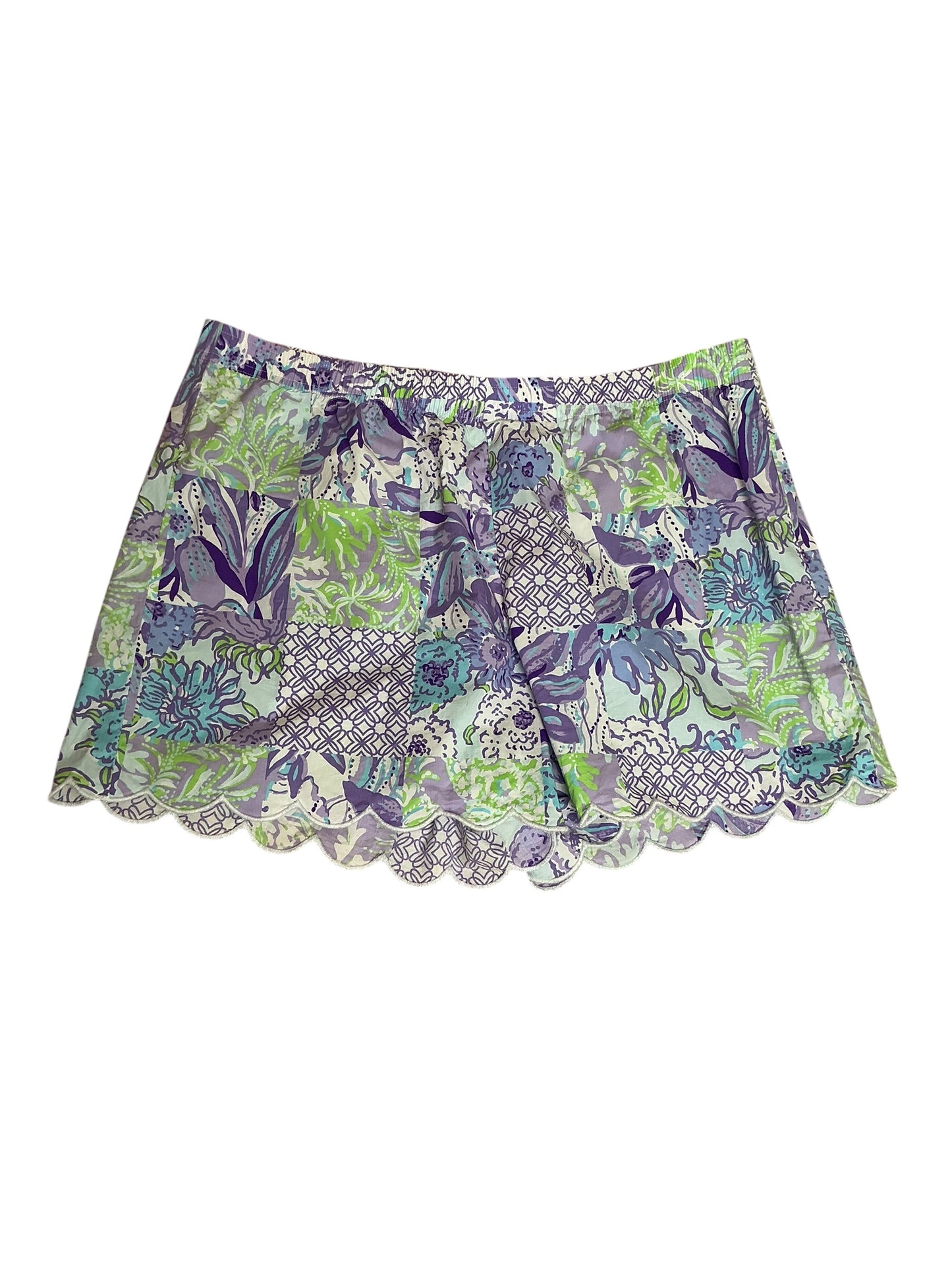 Lilly Pulitzer Women's Michelina Mini Skort Multi Juicy Story Patch - Size XL