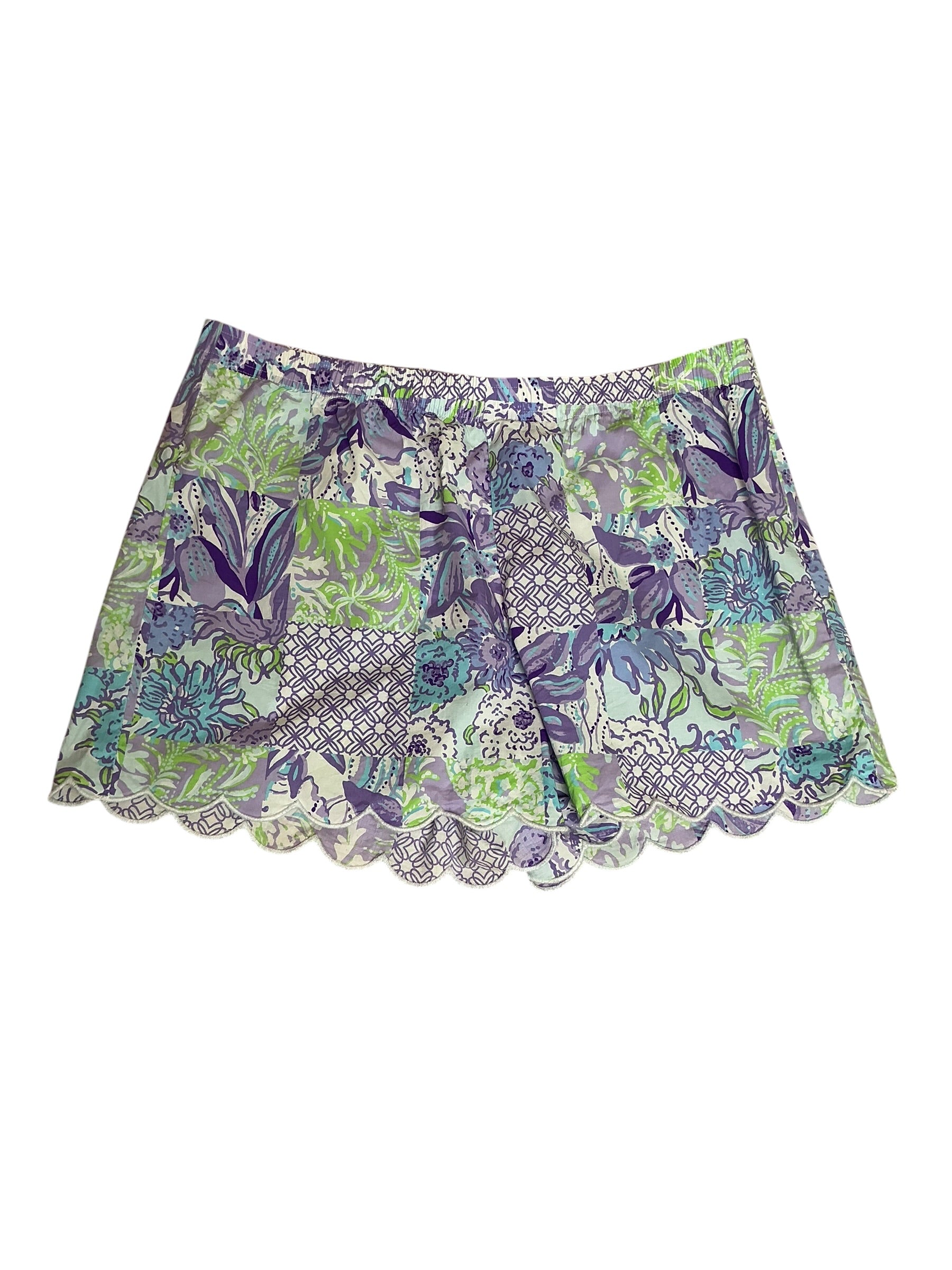 Lilly Pulitzer Women's Michelina Mini Skort Multi Juicy Story Patch - Size XL