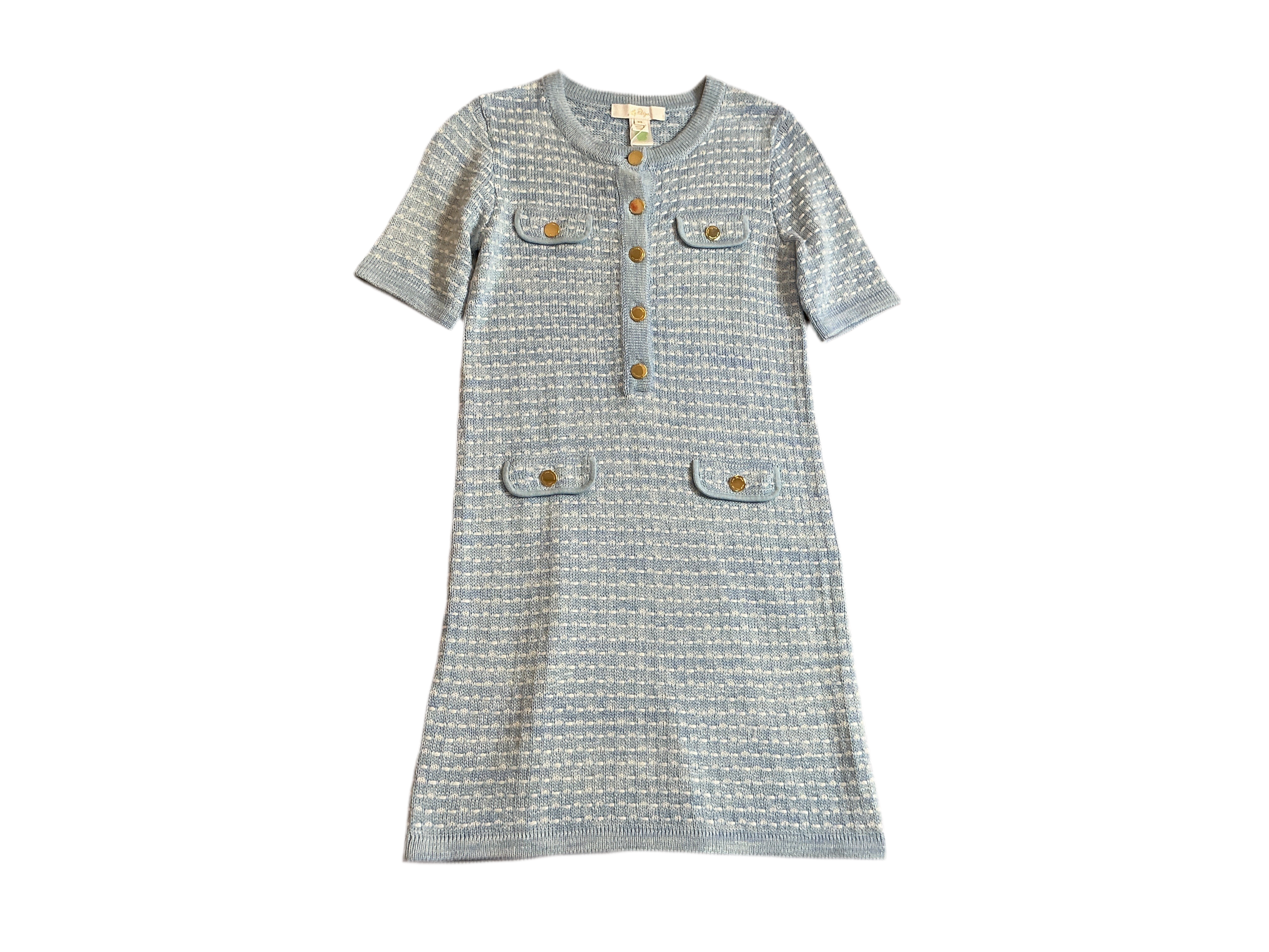 Lilly Pulitzer NWT - Theodorah Sweater Dress - Bluette Metallic Marl - Size XS