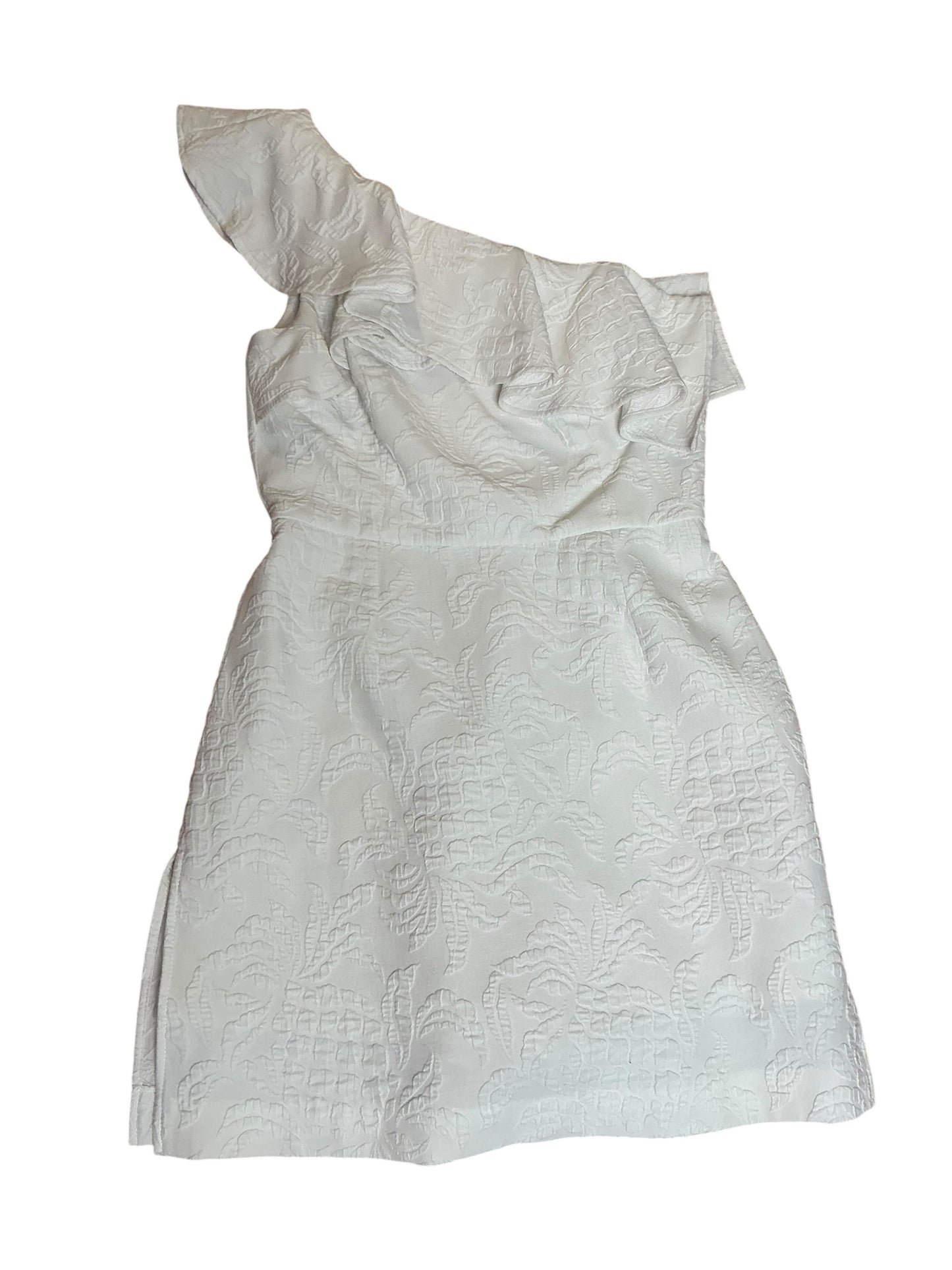 Lilly Pulitzer Kipton One-Shoulder Romper Pineapple Jacquard - Size 6