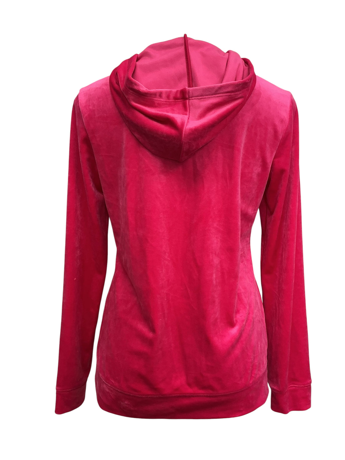 Lilly Pulitzer Larina Velour Zip Up Hoodie Raspberry Rouge - Size M