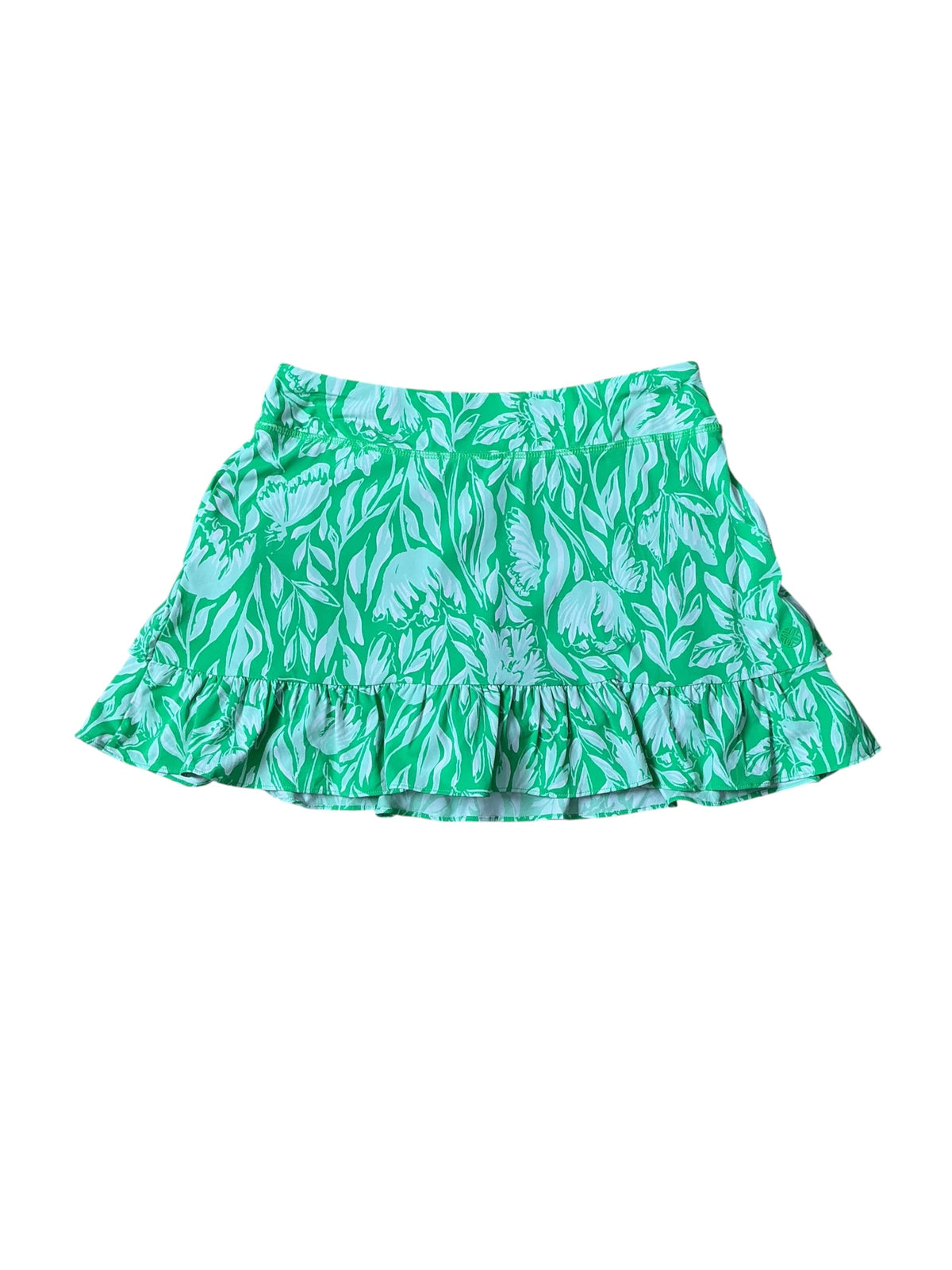 Lilly Pulitzer Luxletic Cascadia Skort Spearmint Blossom Views - Size XS
